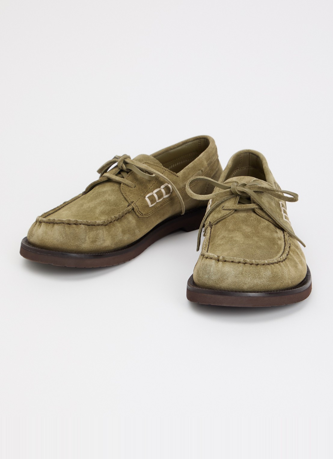 J.W. Anderson Bootschoen van suède - detail khaki
