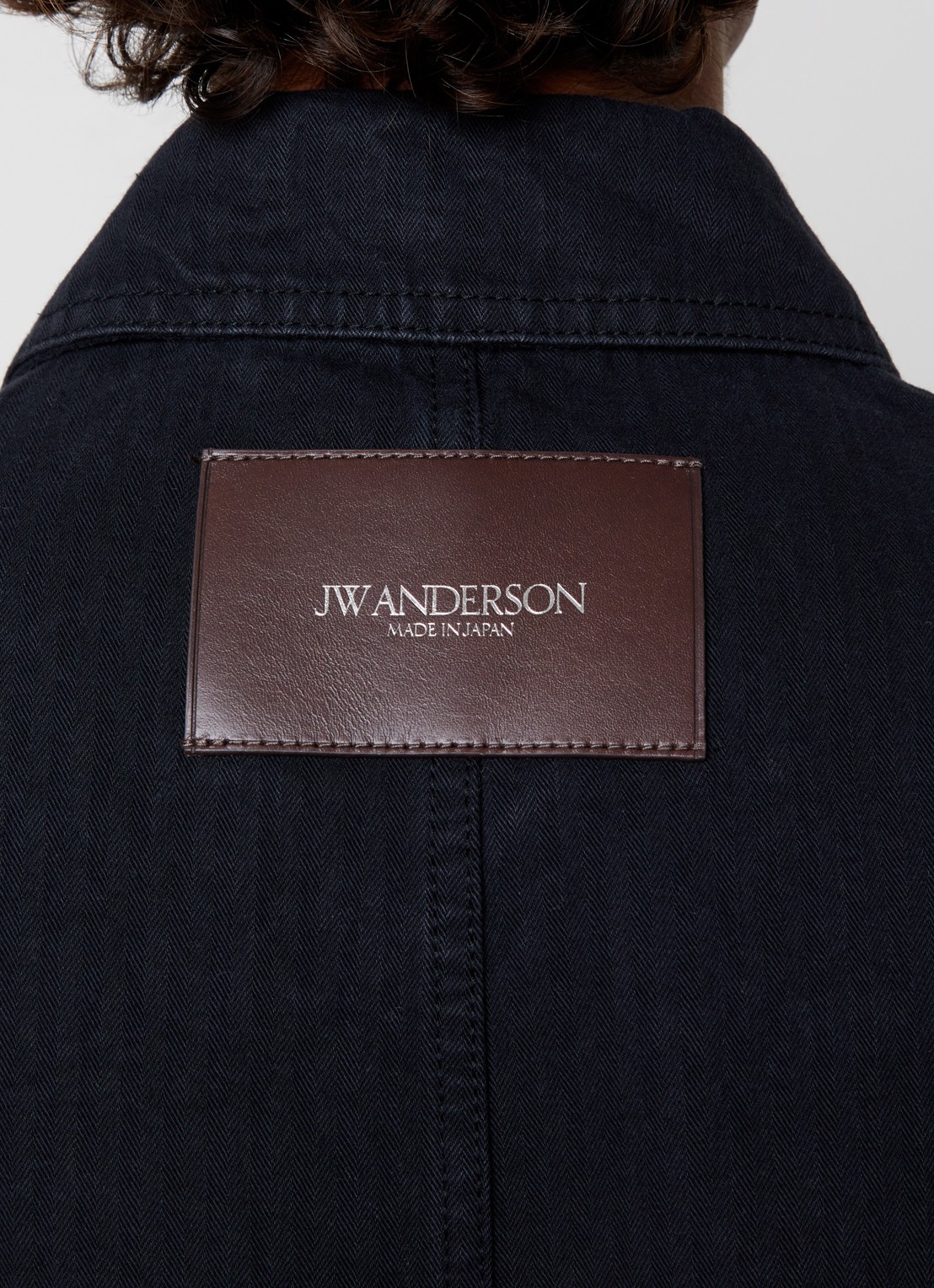 J.W. Anderson Comfort fit overshirt met borstzak - detail 3 zwart