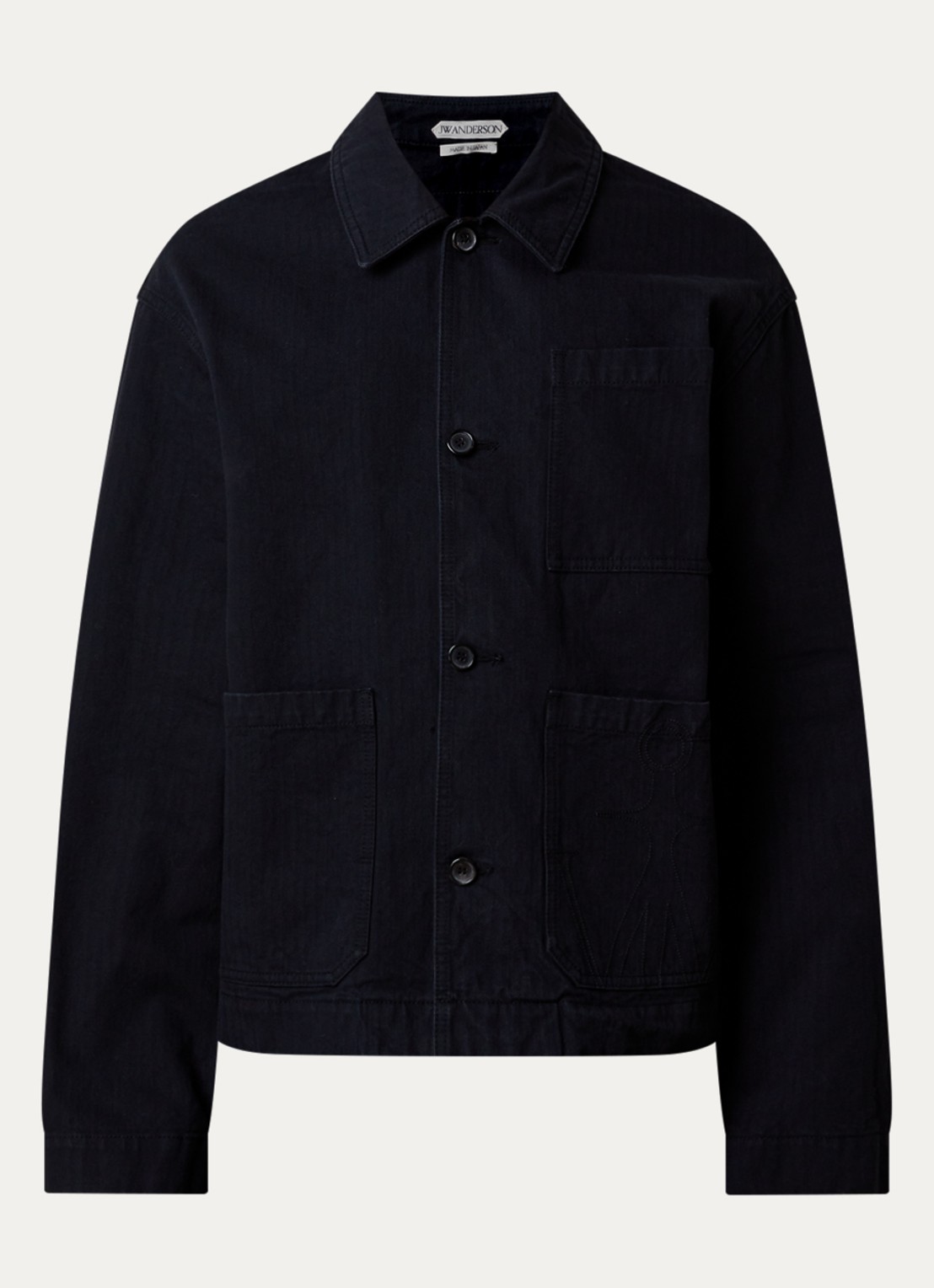 J.W. Anderson Comfort fit overshirt met borstzak - voorkant 5 zwart