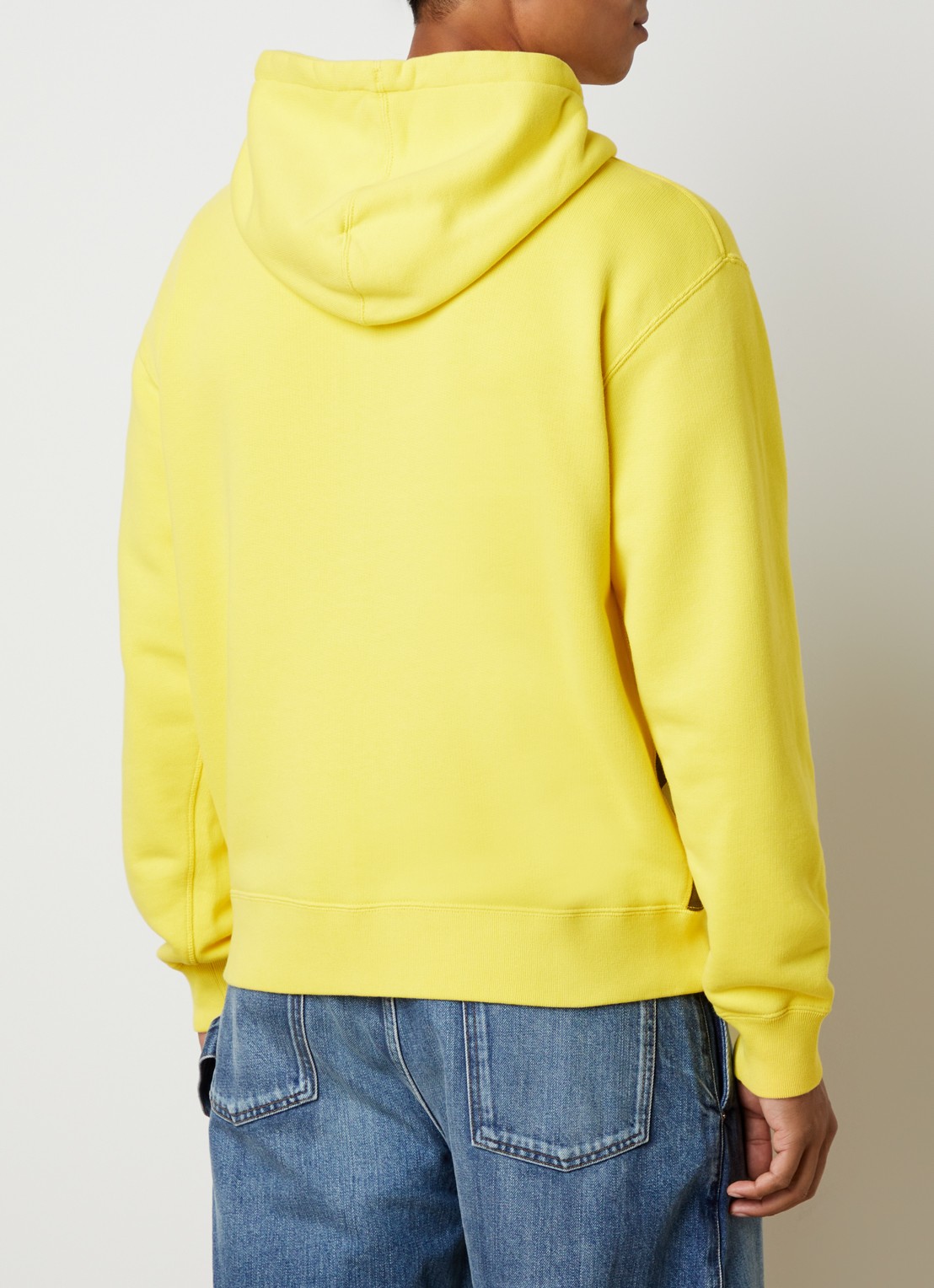 J.W. Anderson Cowboy sweatvest met print - achterkant 6 geel