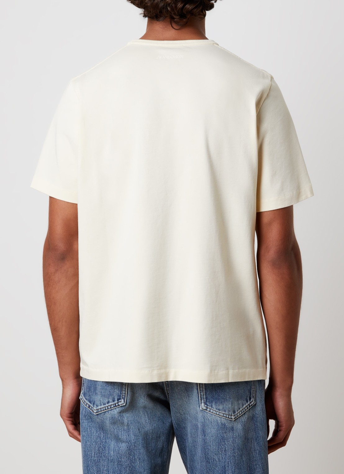 J.W. Anderson Kissing by the Rose Bush T-shirt met print - achterkant 3 gebroken wit