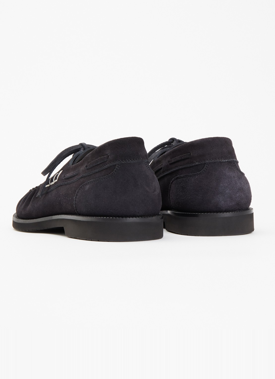 J.W. Anderson Loafer bootschoen van suède - achterkant 5 zwart
