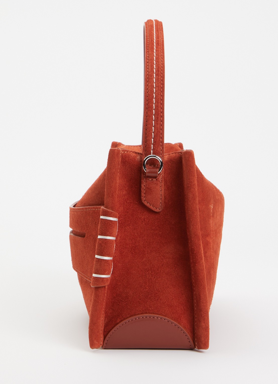 J.W. Anderson Loafer handtas van kalfsleer met afneembare schouderriem - detail 3 roestbruin