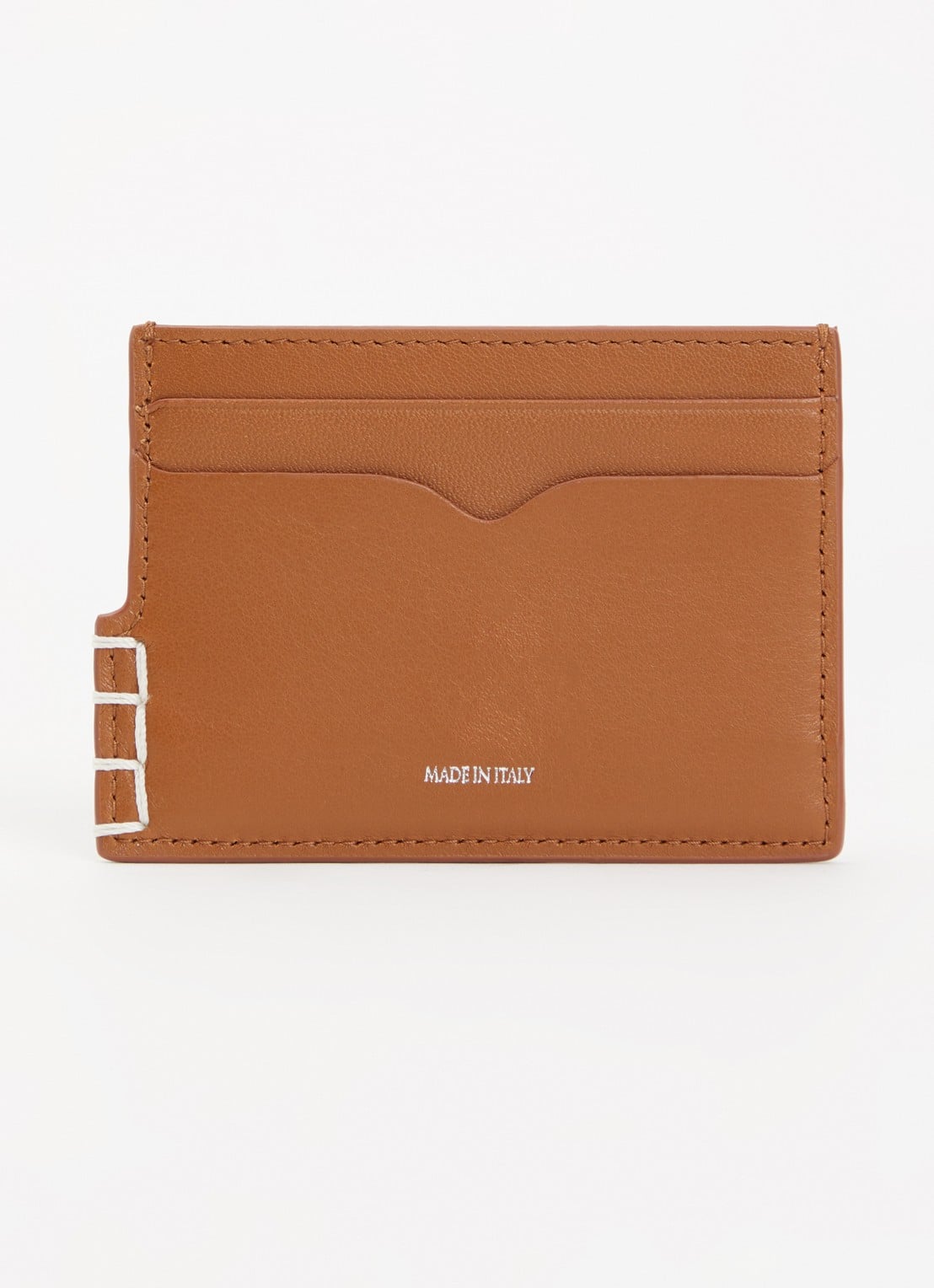 J.W. Anderson Loafer pasjeshouder van kalfsleer  - achterkant 3 cognac