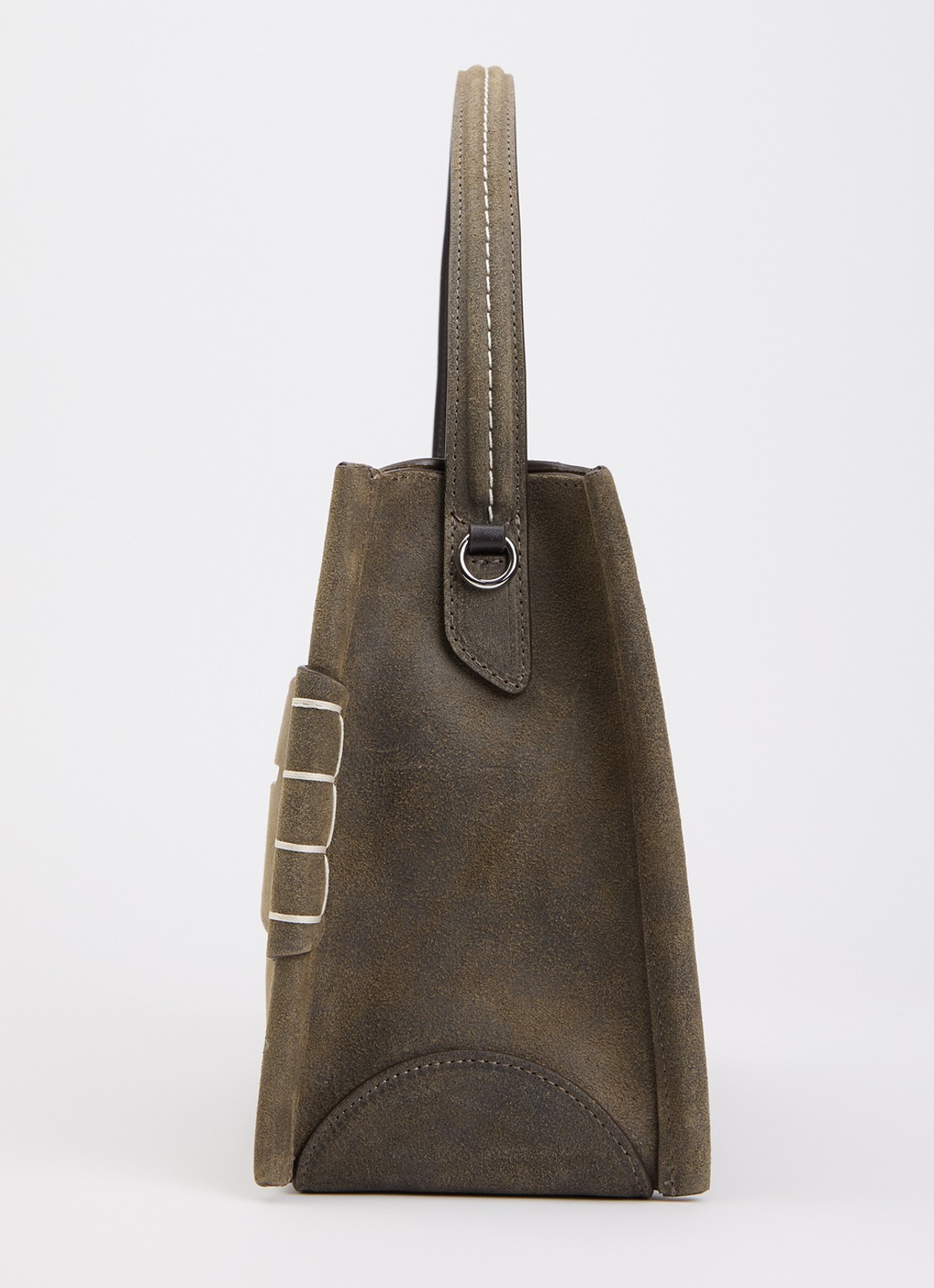 J.W. Anderson Loafer schoudertas van kalfsleer met afneembare schouderriem - detail 2 olijfgroen