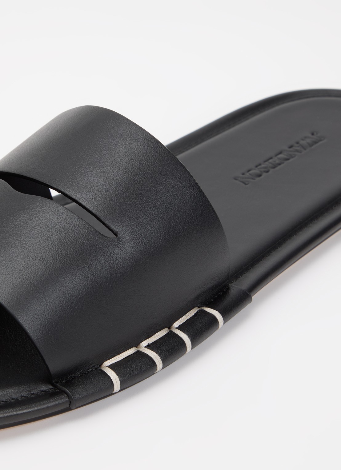 J.W. Anderson Loafer slipper van kalfsleer - detail 4 zwart