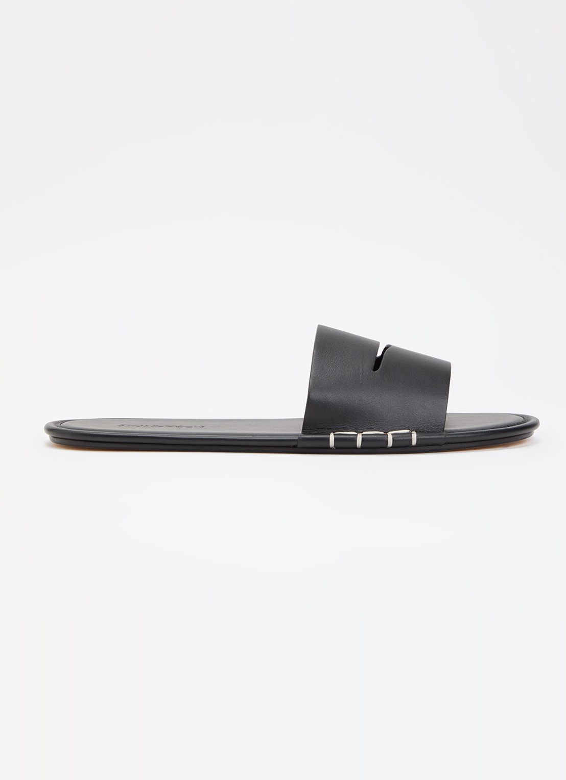 J.W. Anderson Loafer slipper van kalfsleer - voorkant 6 zwart