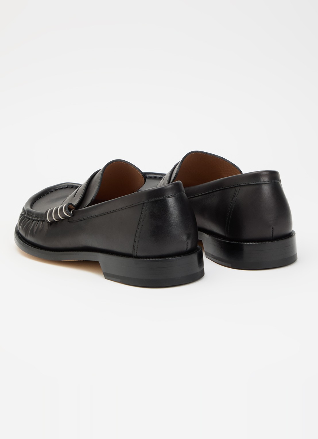 J.W. Anderson Loafer van kalfsleer - achterkant zwart