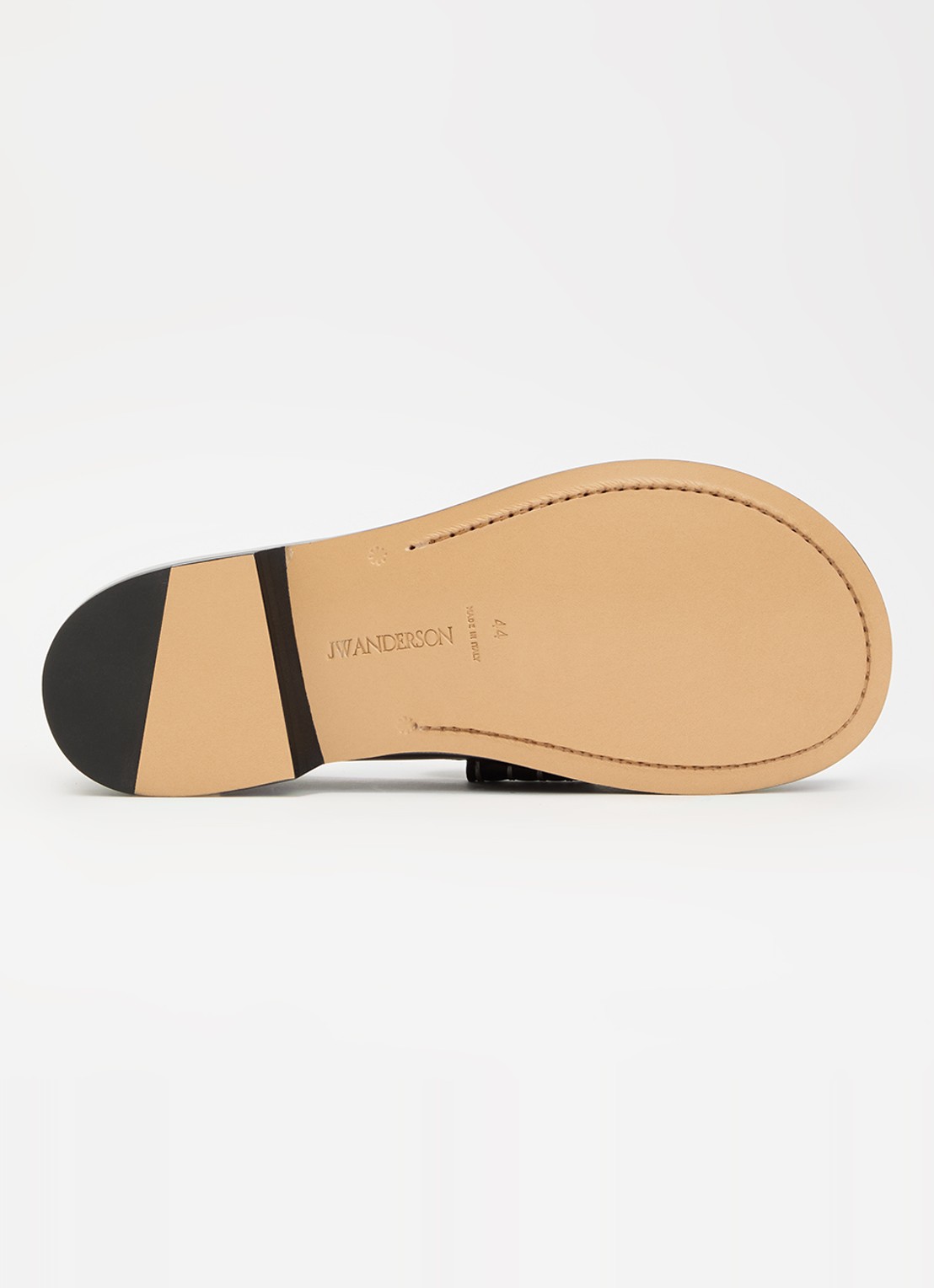J.W. Anderson Loafer van kalfsleer - detail 4 zwart