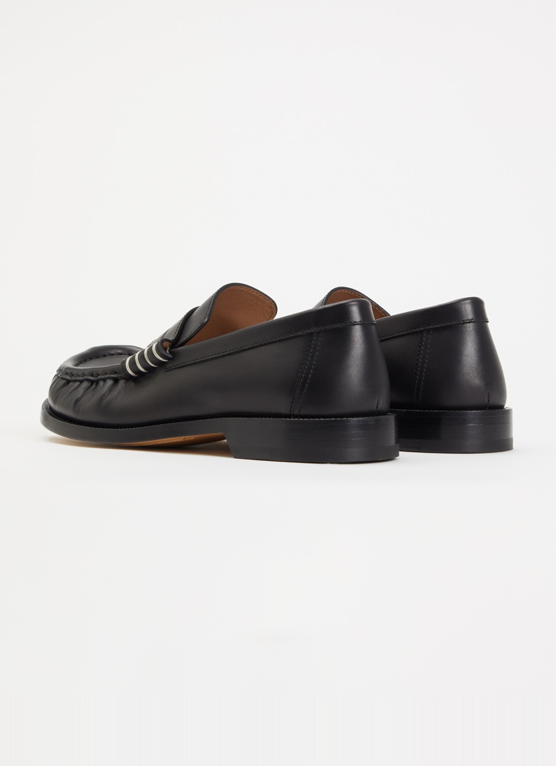 J.W. Anderson Loafer van kalfsleer - achterkant 6 zwart