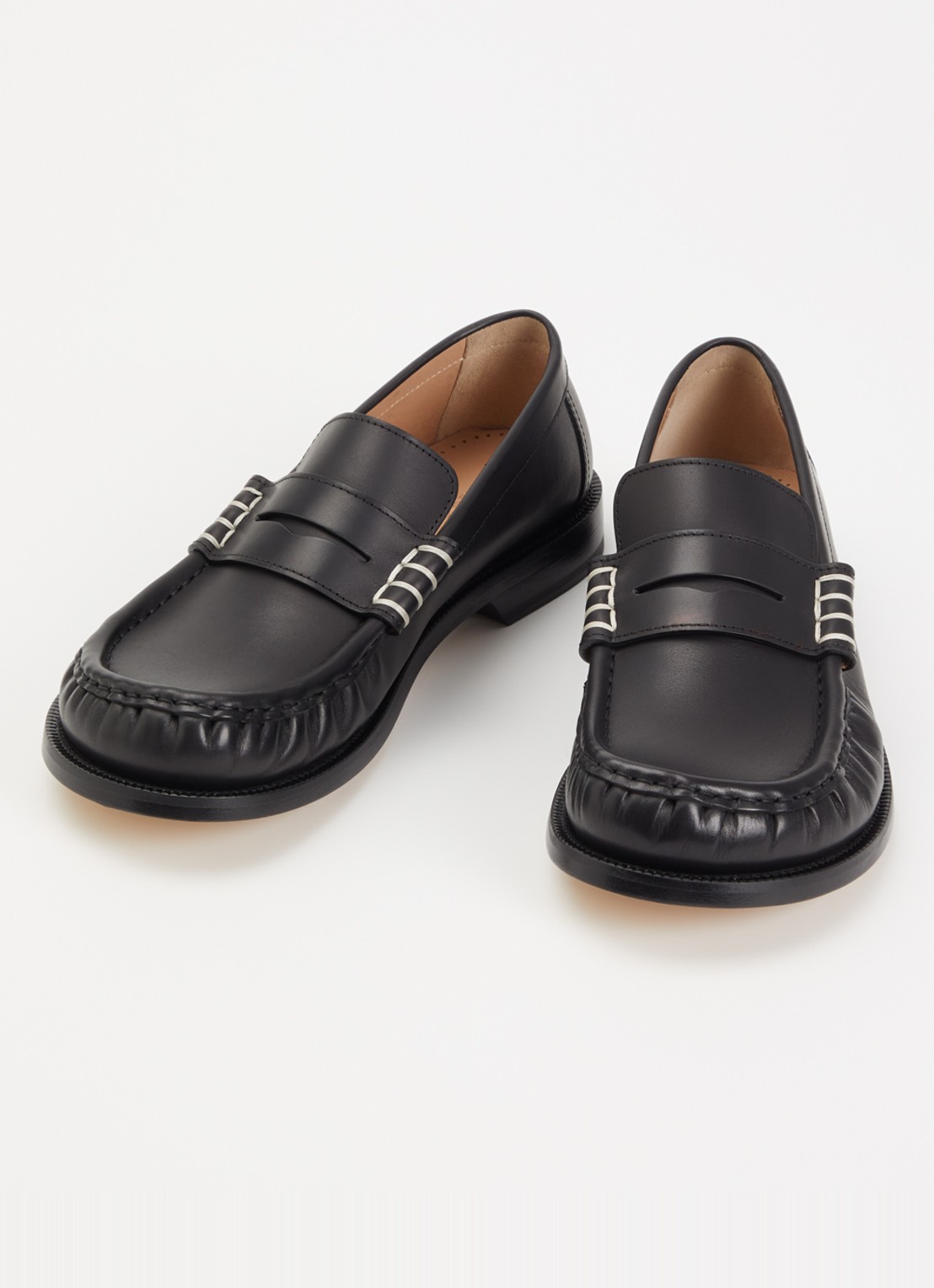 J.W. Anderson Loafer van kalfsleer - detail zwart