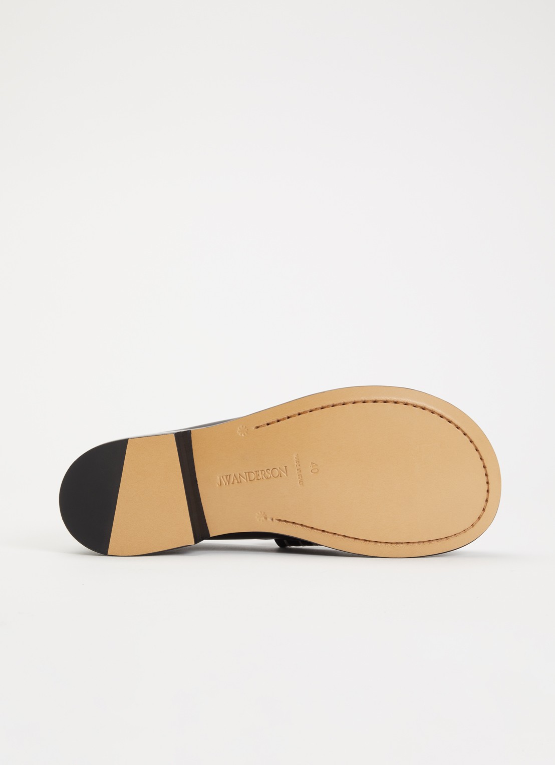 J.W. Anderson Loafer van kalfsleer - detail 3 zwart