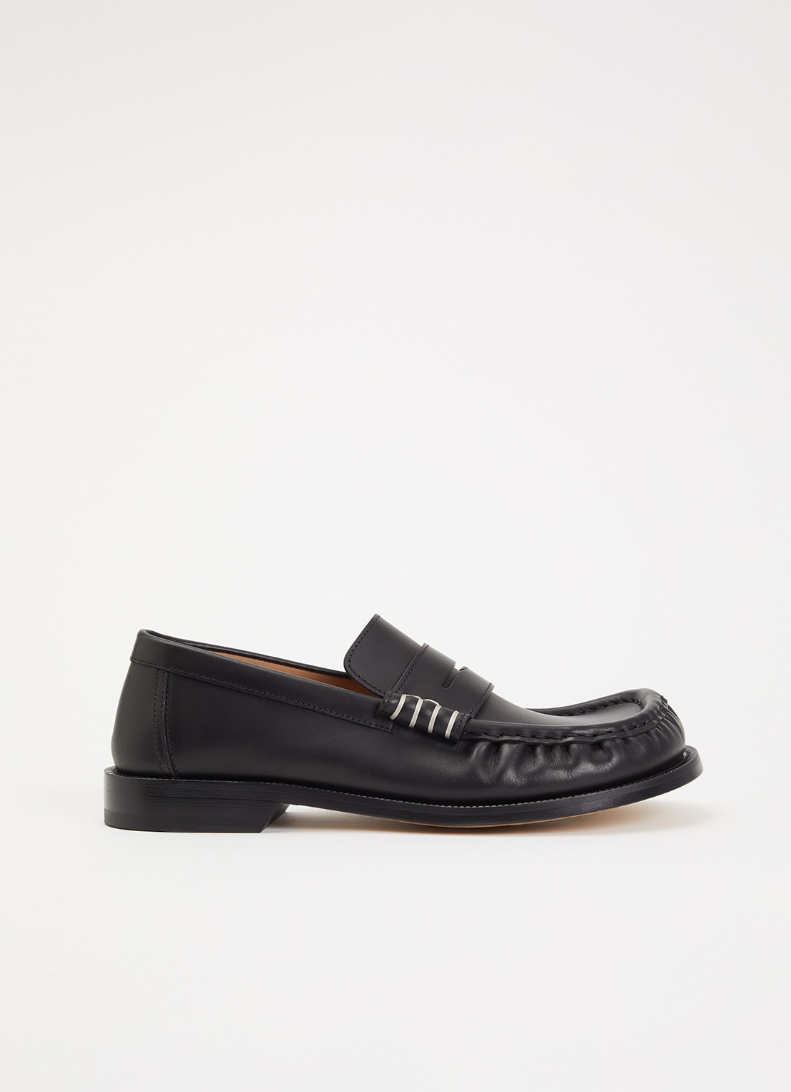 J.W. Anderson Loafer van kalfsleer - voorkant 5 zwart