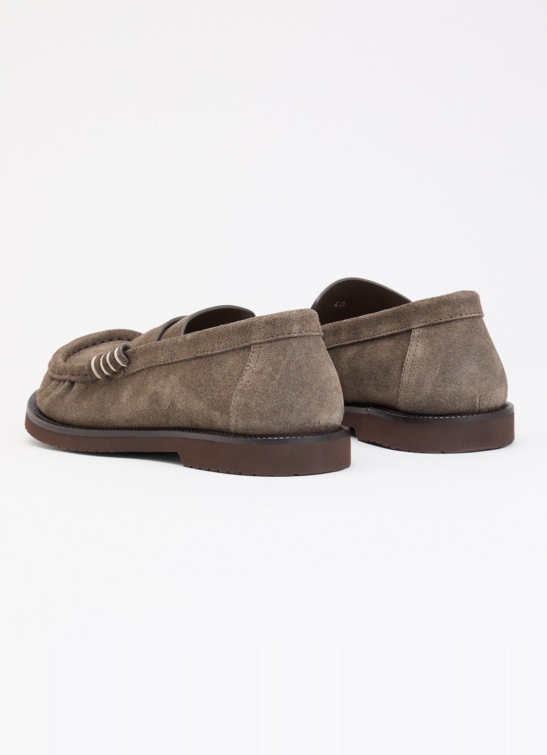 J.W. Anderson Loafer van suède - achterkant 6 taupe