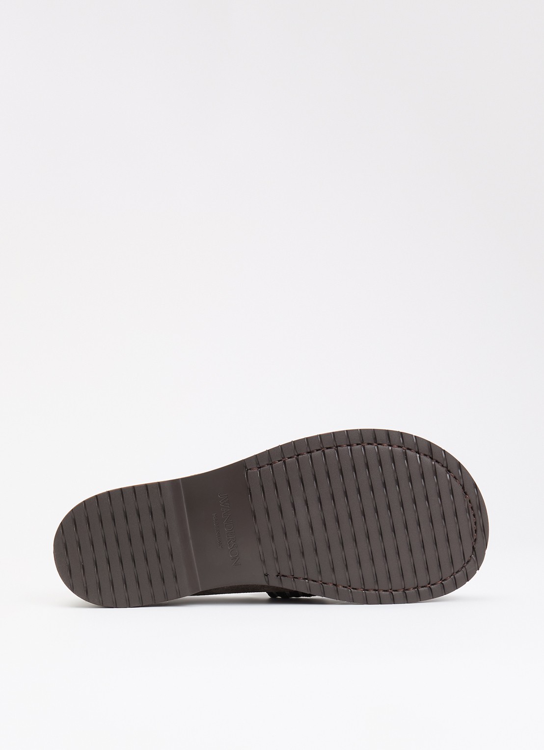 J.W. Anderson Loafer van suède - detail 3 taupe