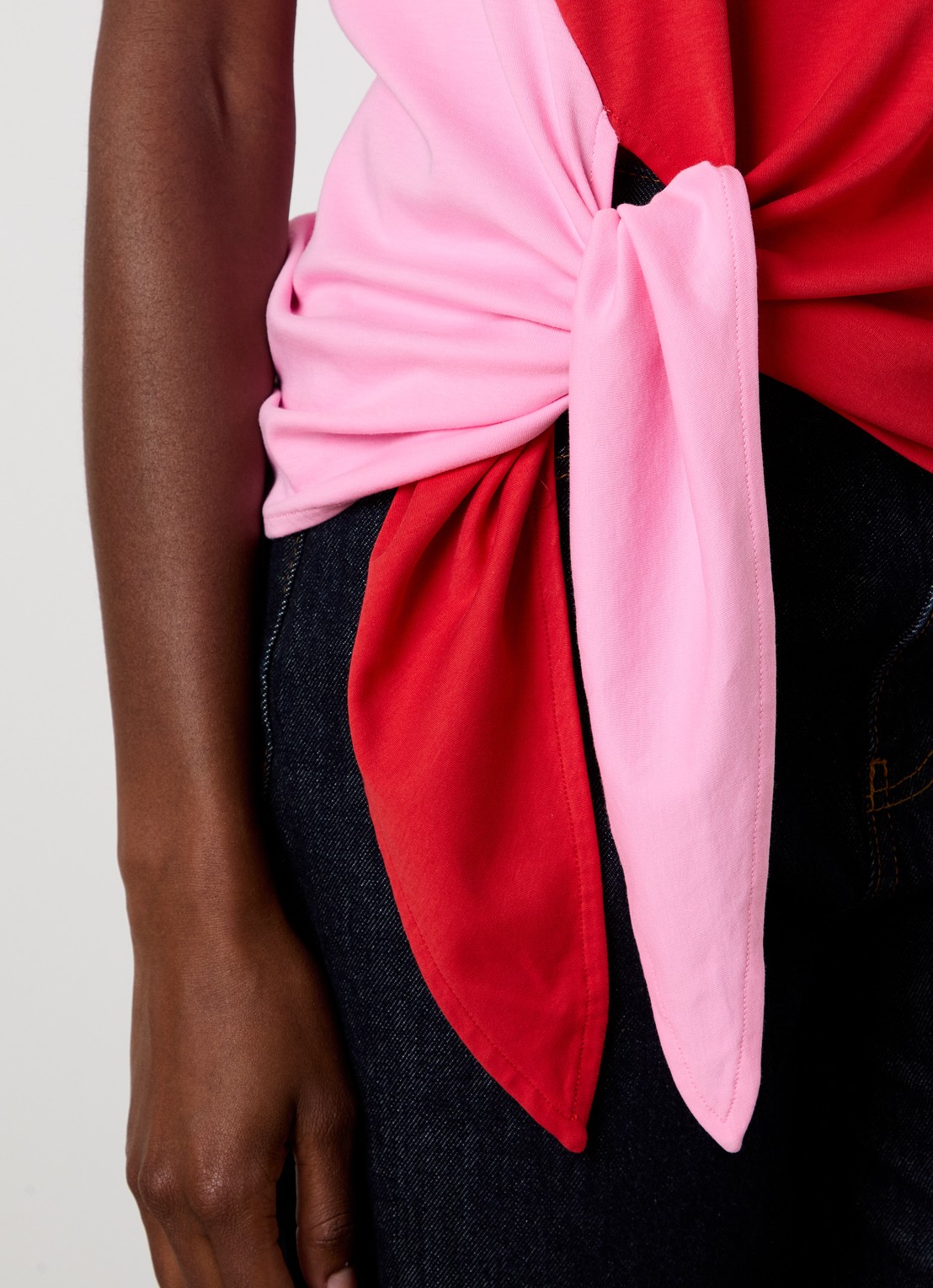 J.W. Anderson Mouwloze top met strikdetail - detail 4 rood