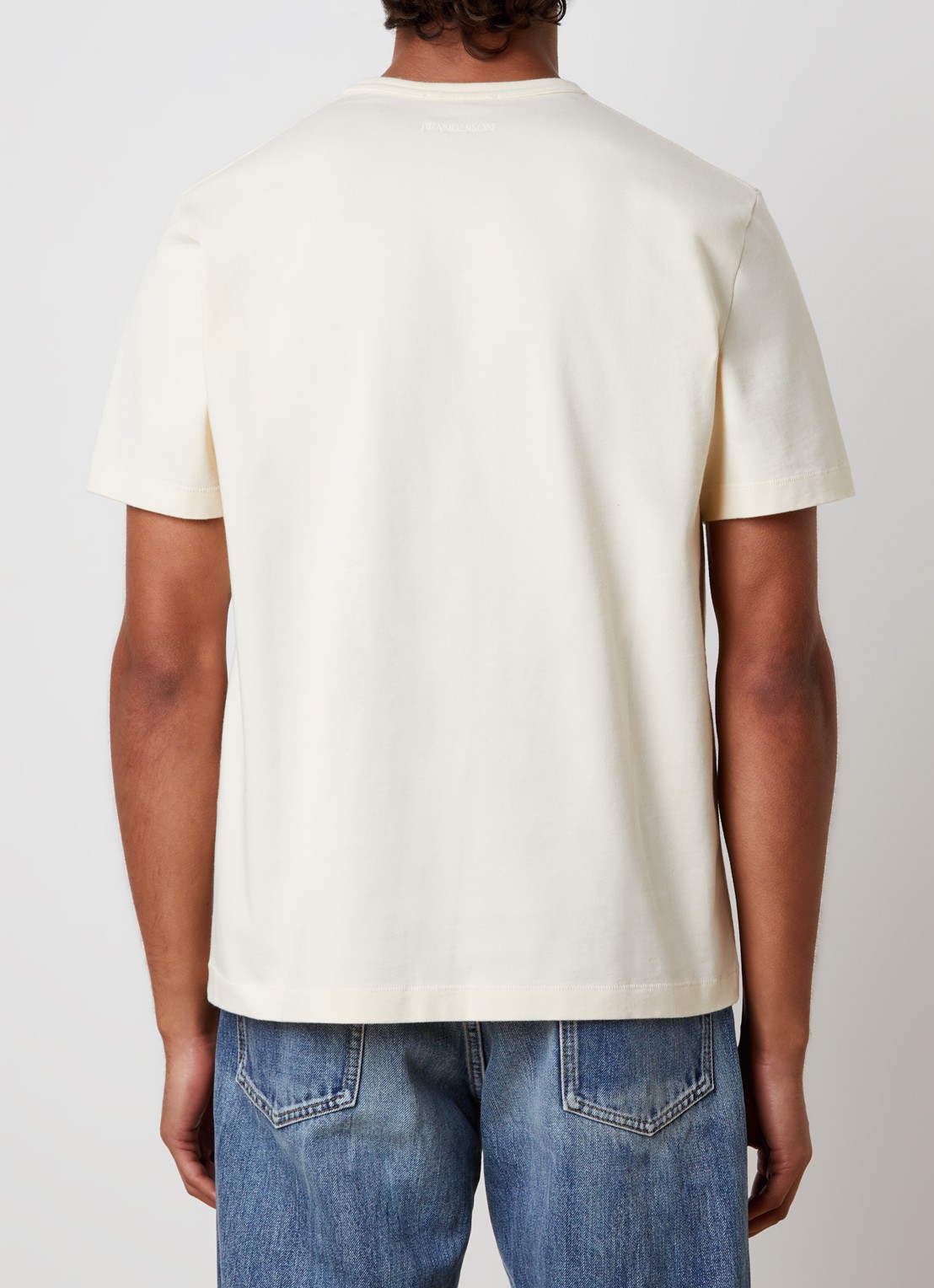J.W. Anderson Picking Fruit T-shirt met print - achterkant 5 gebroken wit