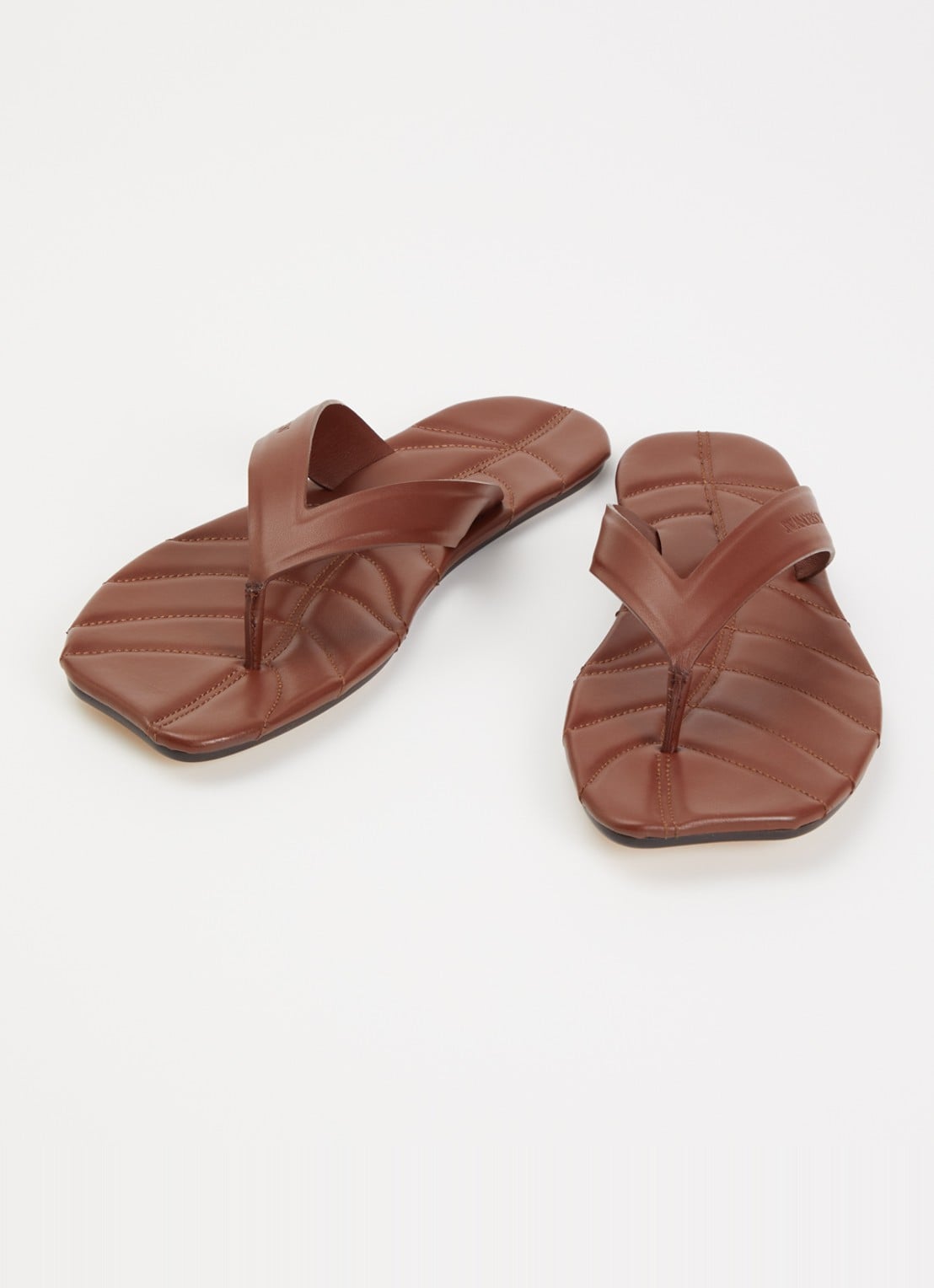 J.W. Anderson Slipper van kalfsleer - detail 3 bruin