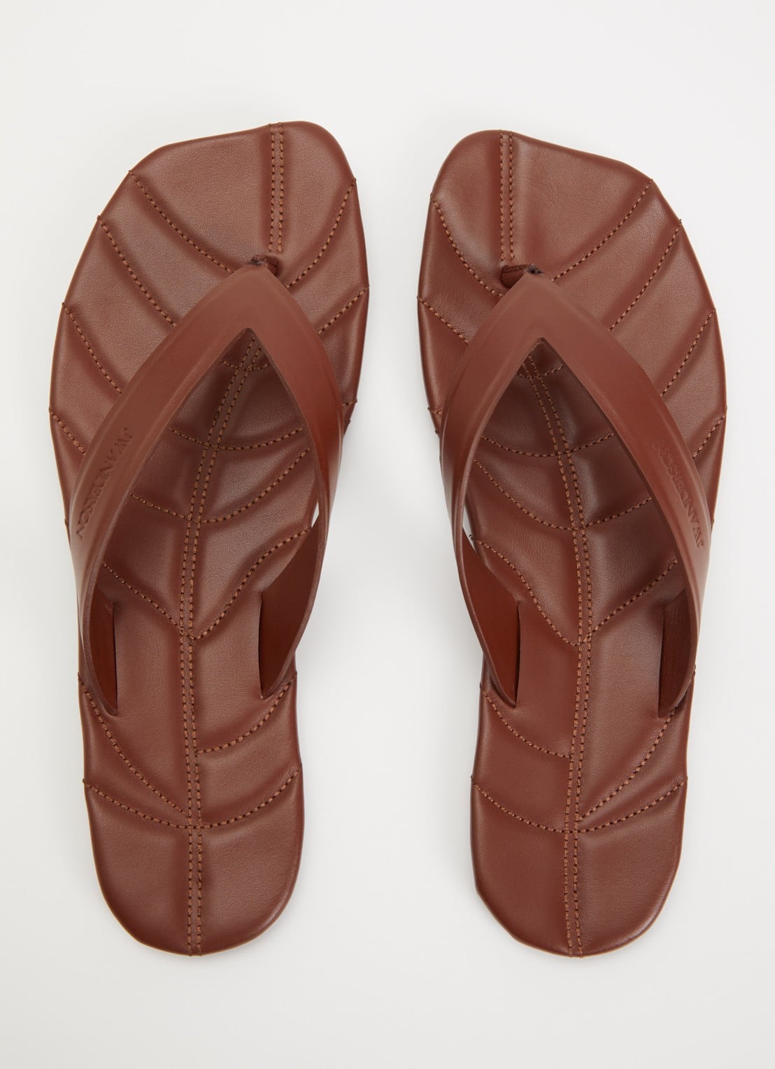 J.W. Anderson Slipper van kalfsleer - detail 4 bruin
