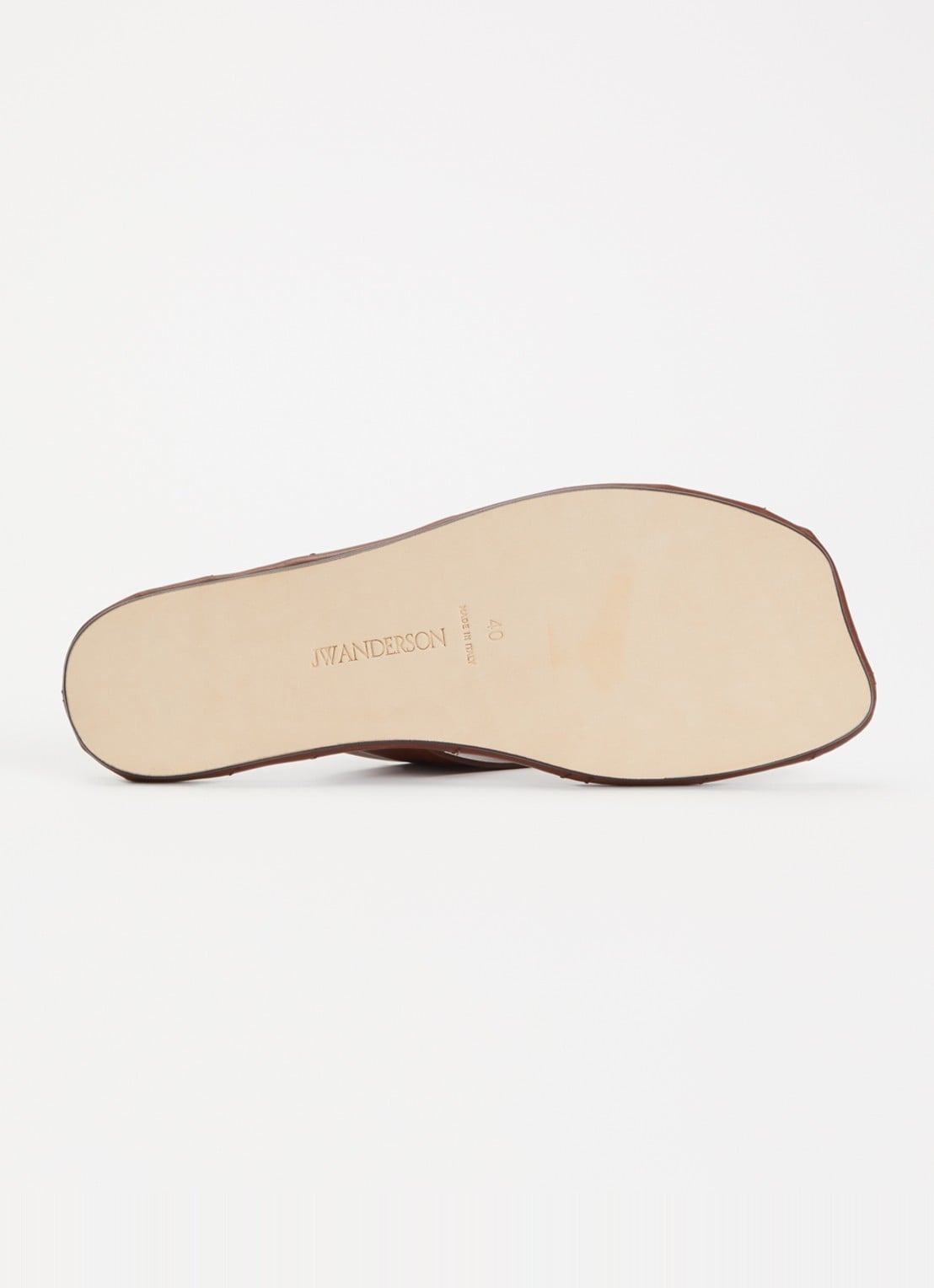 J.W. Anderson Slipper van kalfsleer - detail 5 bruin