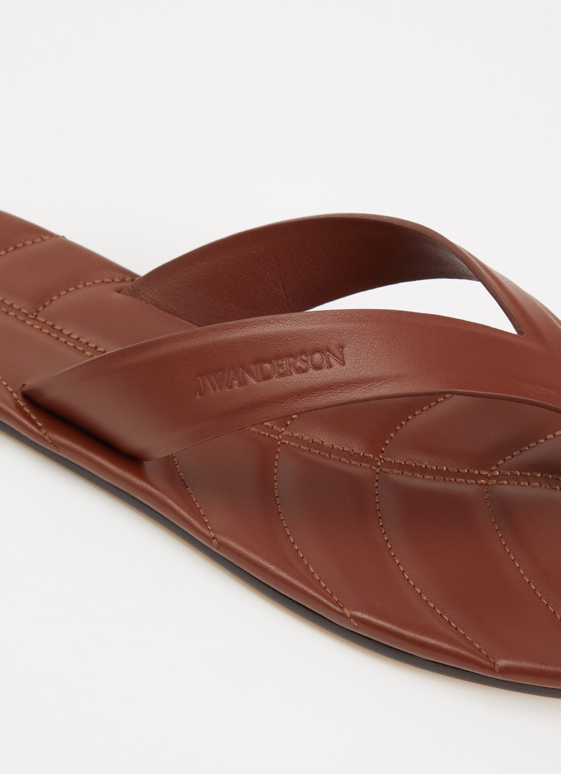 J.W. Anderson Slipper van kalfsleer - detail 6 bruin