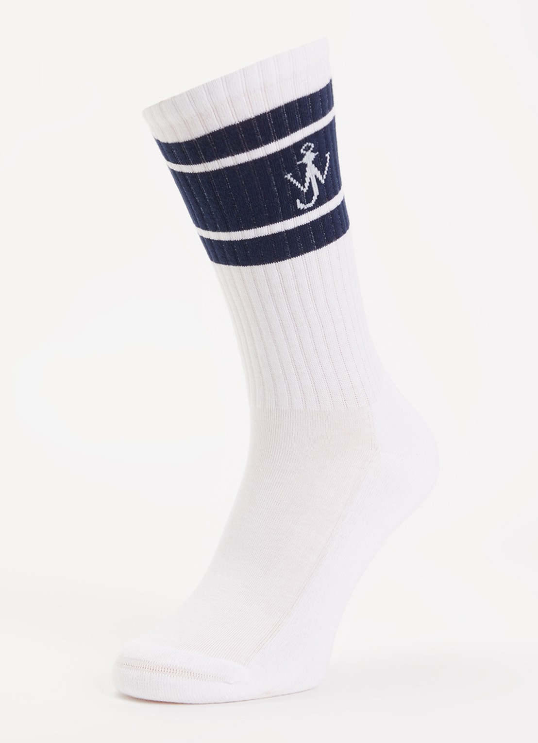J.W. Anderson Sokken in katoenblend met logo - detail 3 donkerblauw
