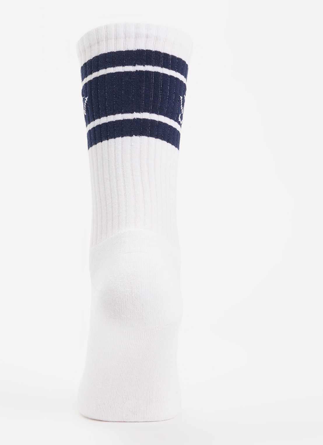 J.W. Anderson Sokken in katoenblend met logo - voorkant 2 donkerblauw