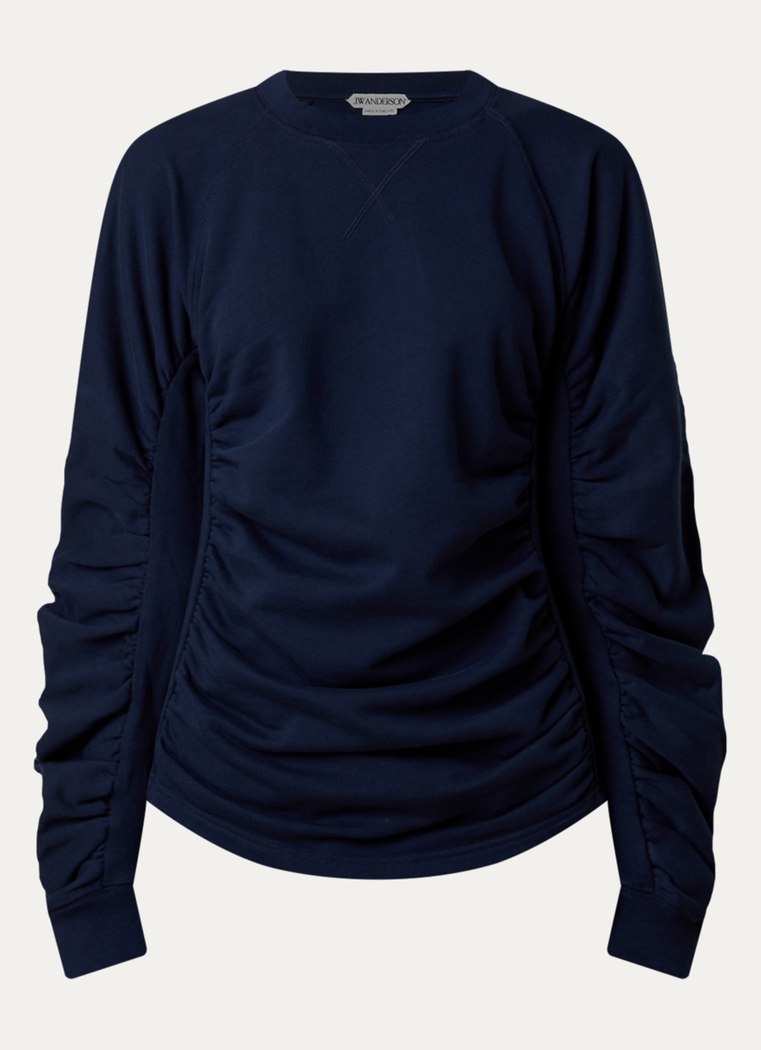 J.W. Anderson Sweater met ruches - voorkant donkerblauw