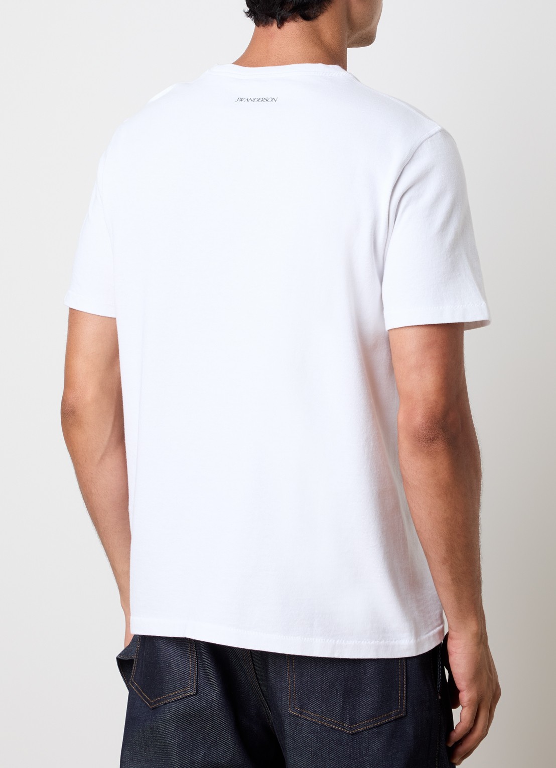 J.W. Anderson T-shirt met print - achterkant 5 gebroken wit