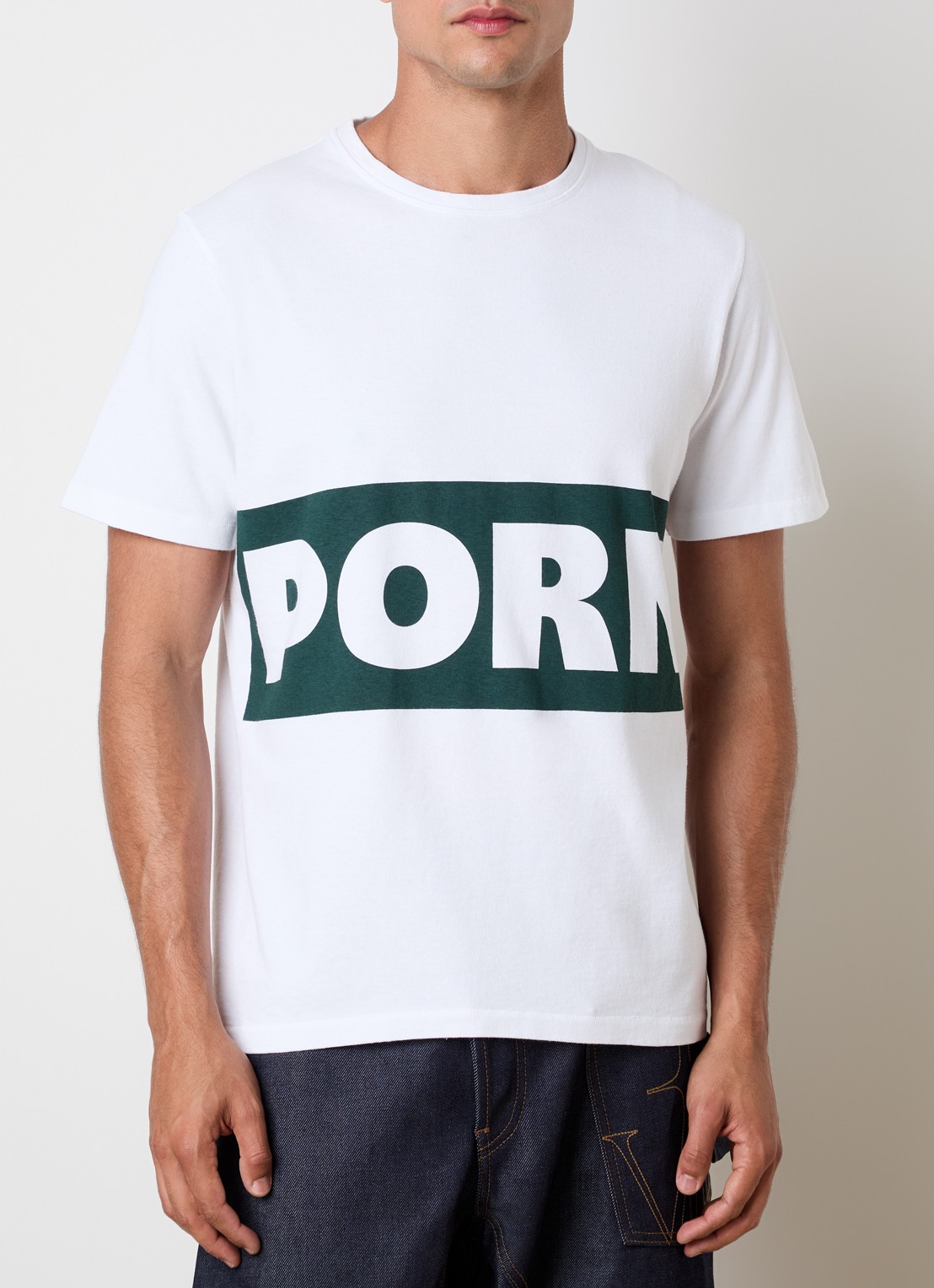J.W. Anderson T-shirt met print - detail gebroken wit
