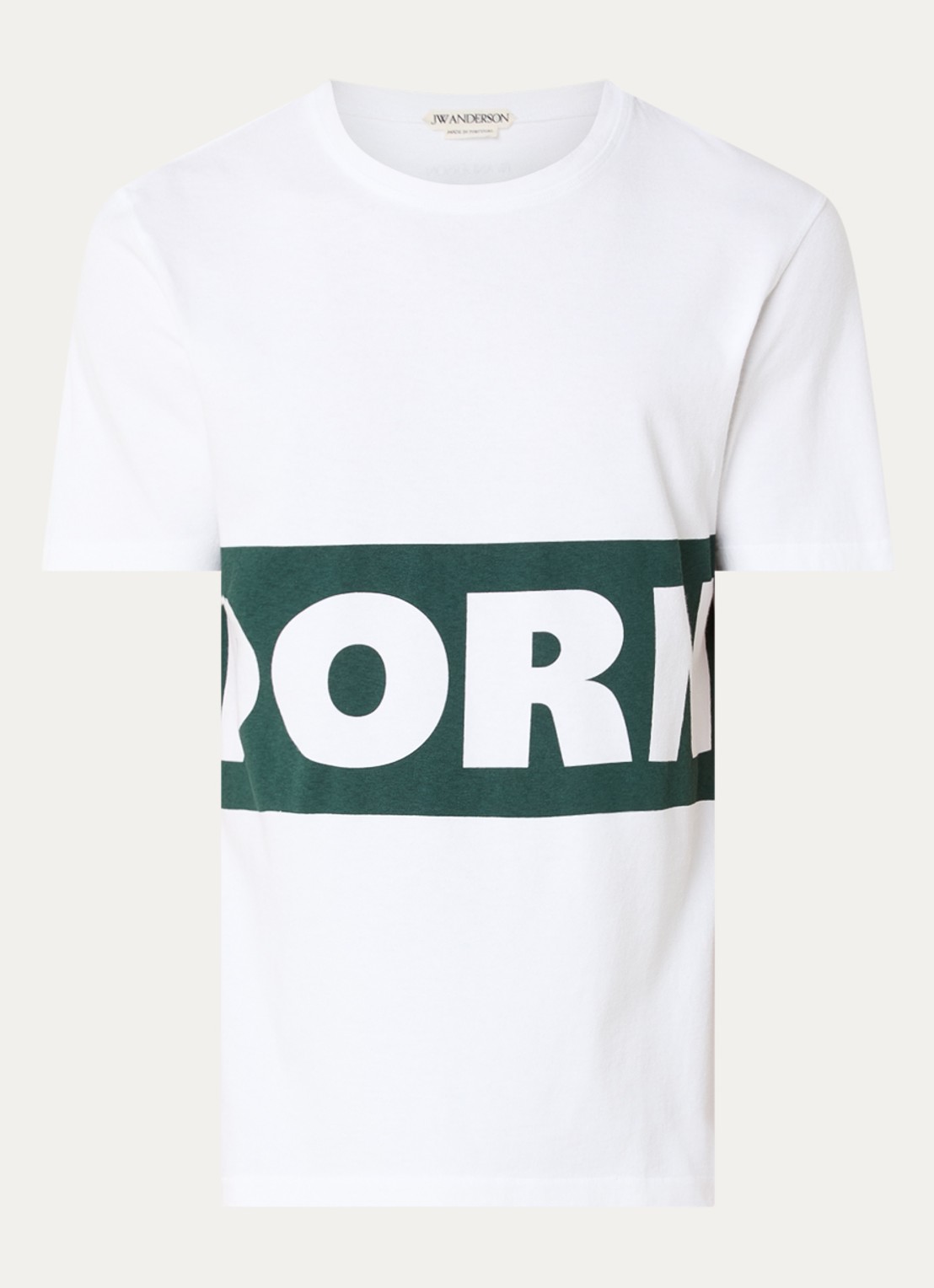 J.W. Anderson T-shirt met print - voorkant gebroken wit