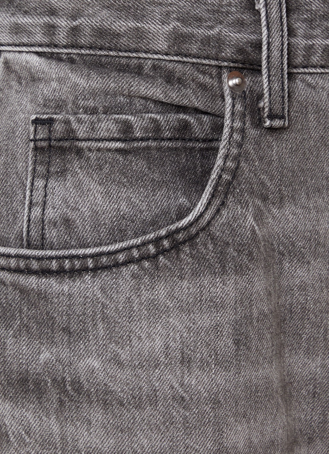 J.W. Anderson Terese high waist wide leg jeans met gekleurde wassing - detail 3 lichtgrijs