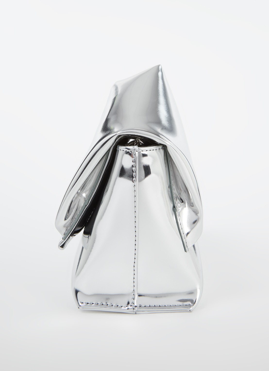 J.W. Anderson Twister Mirror Midi handtas met metallic finish - detail 3 zilver