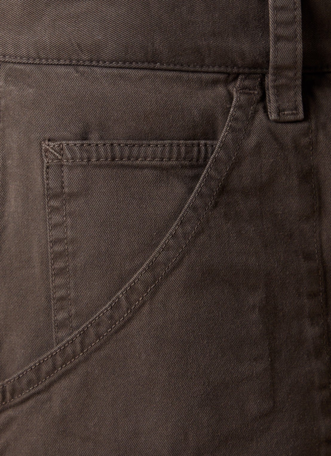 J.W. Anderson Whitney high waist straight fit broek met steekzakken - detail 5 lichtbruin