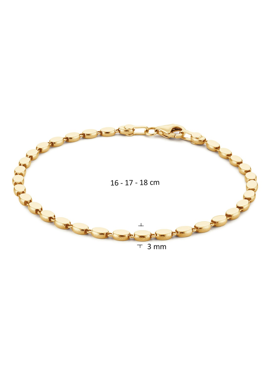 Jackie 14K Gold Bo-Kaap armband van 14 karaat geelgoud - detail 2 goud
