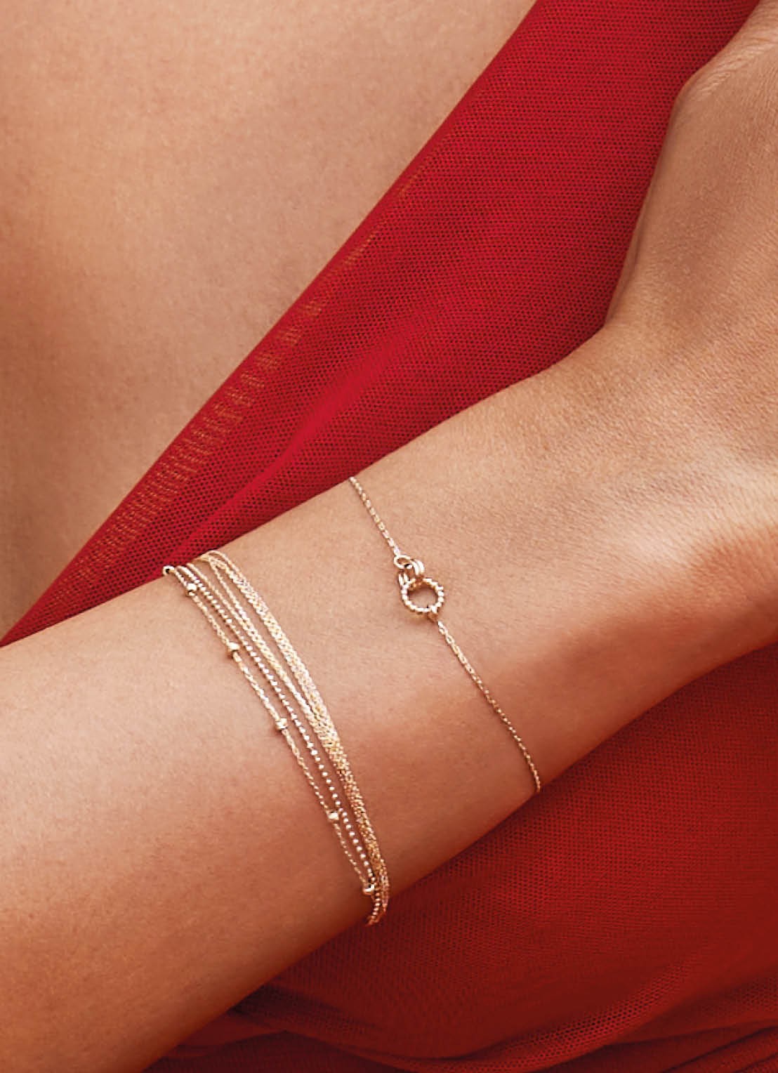 Jackie 14K Gold Castello armband van 14 karaat geelgoud - voorkant 2 geelgoud