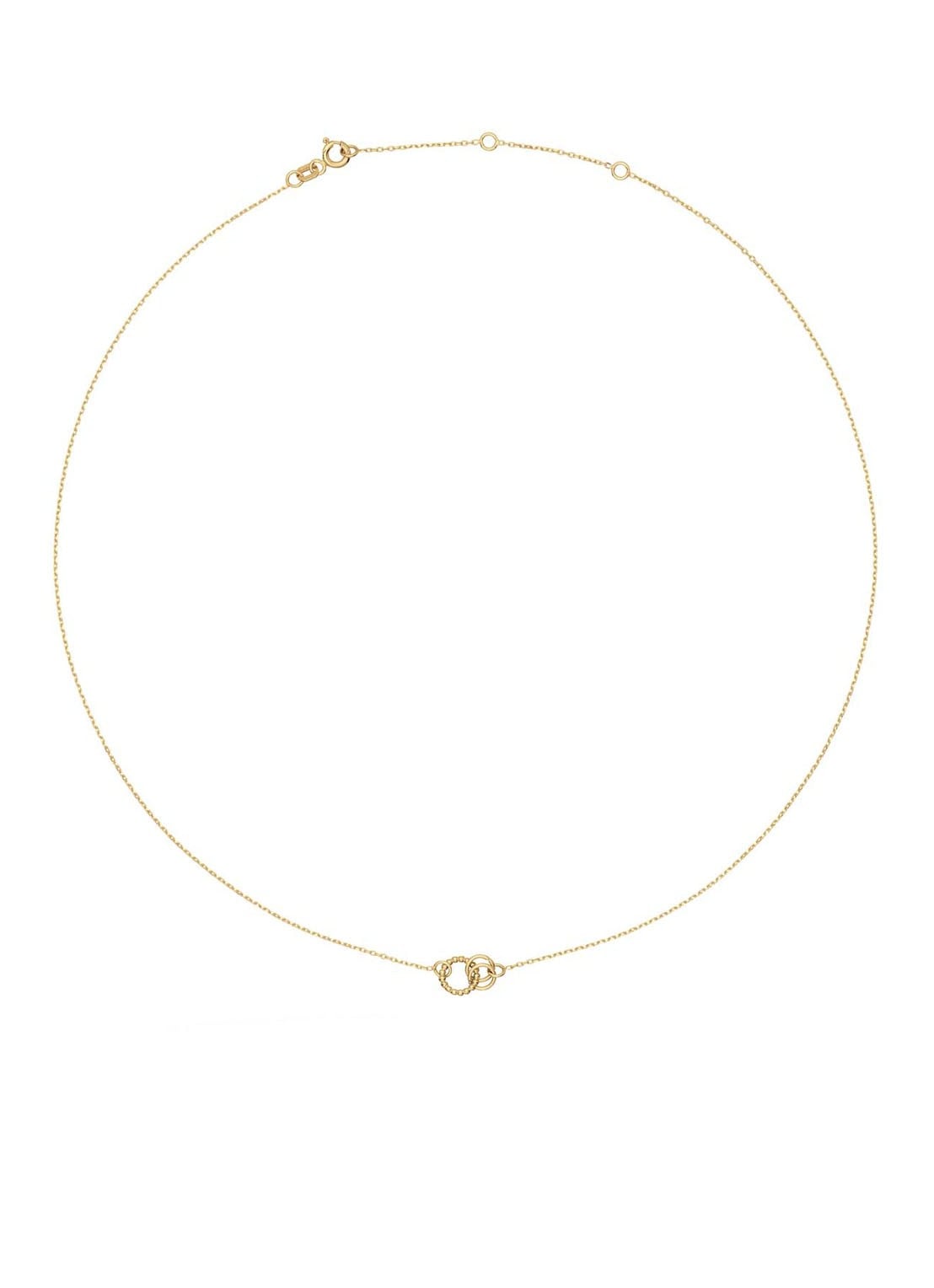 Jackie 14K Gold Castello ketting van 14 karaat geelgoud - detail 2 geelgoud