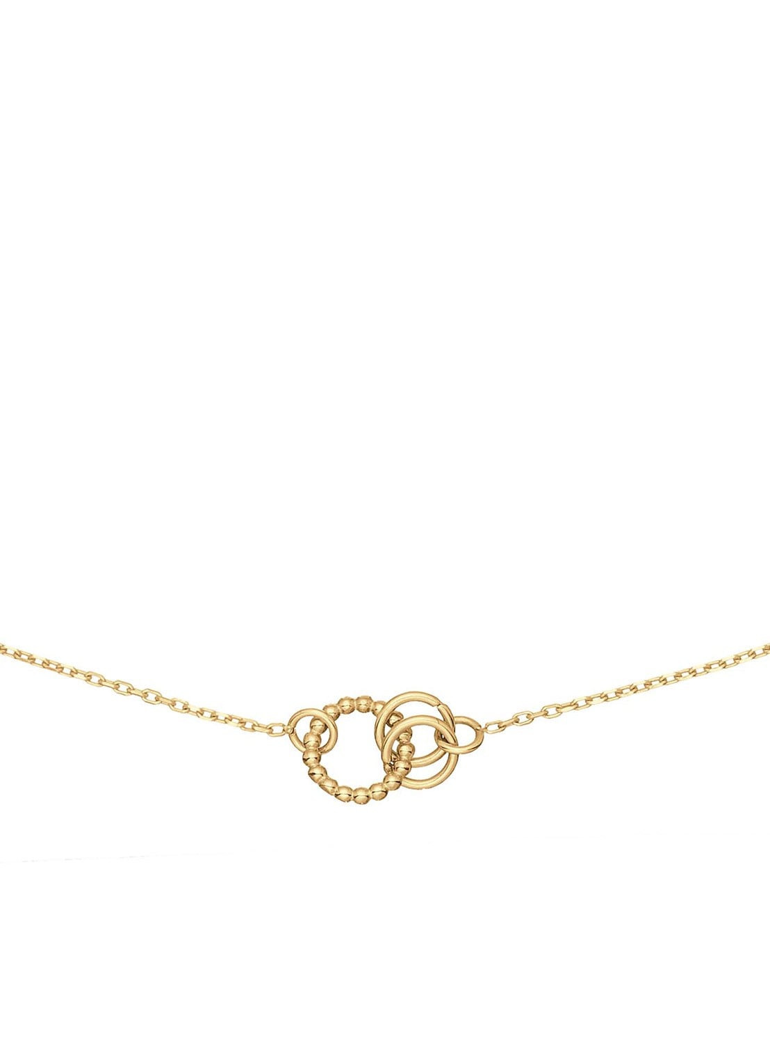 Jackie 14K Gold Castello ketting van 14 karaat geelgoud - voorkant geelgoud