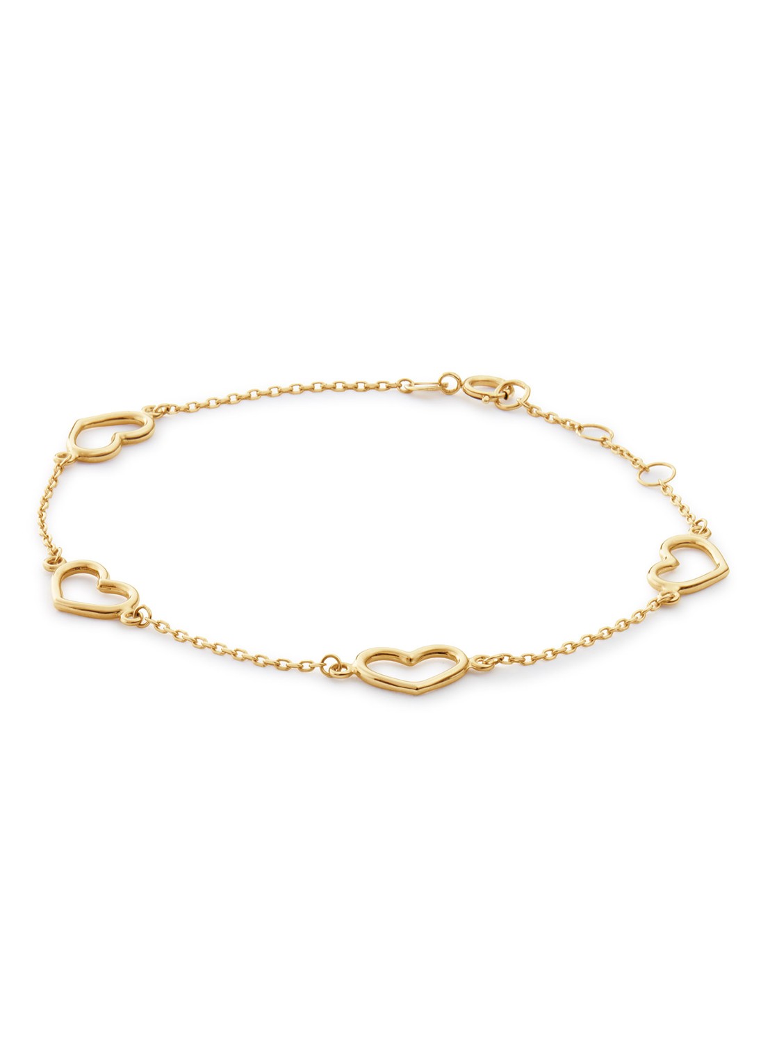 Jackie 14K Gold Cheetah armband van 14 karaat geelgoud - voorkant goud