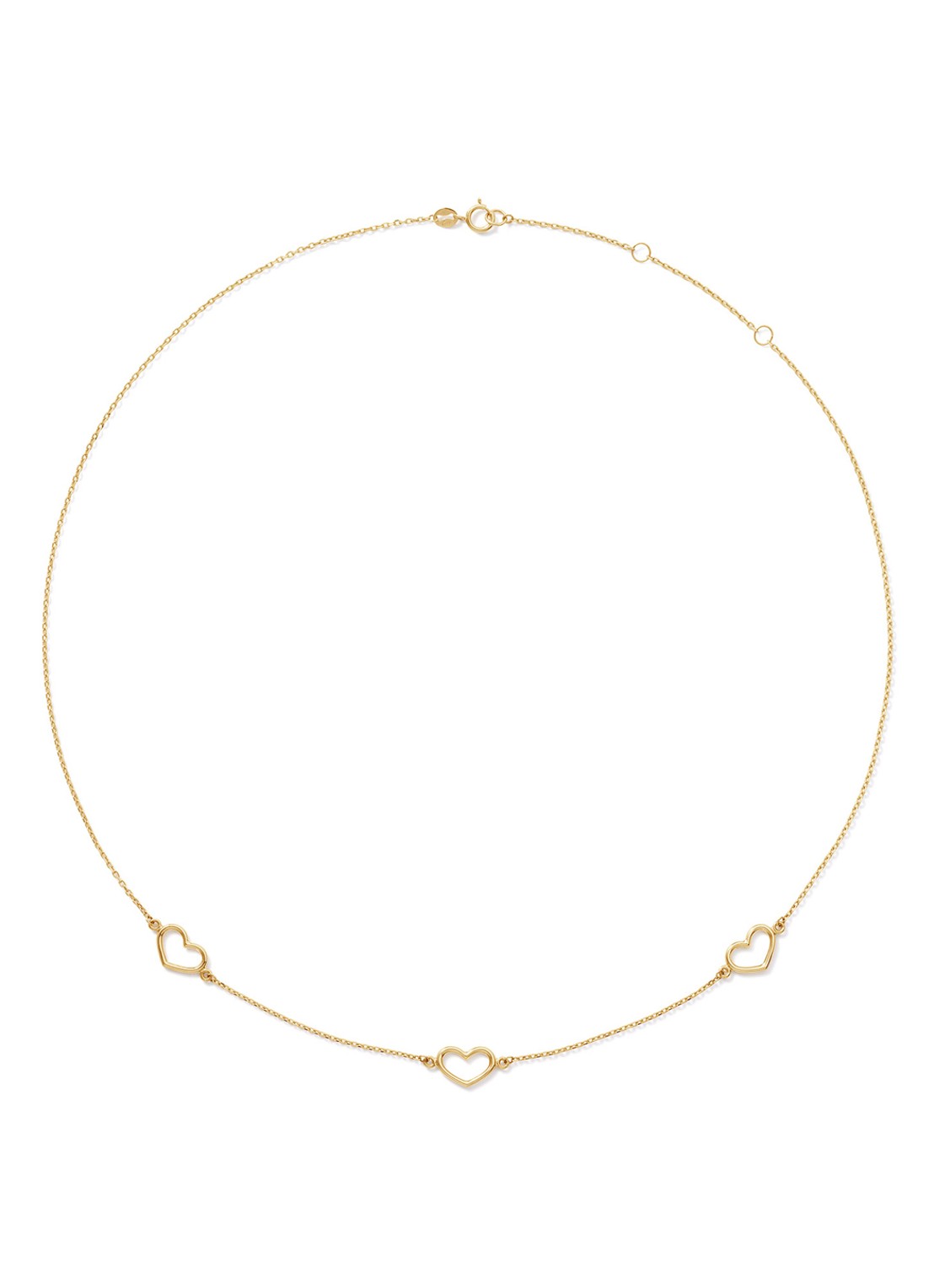 Jackie 14K Gold Cheetah ketting van 14 karaat geelgoud - voorkant goud