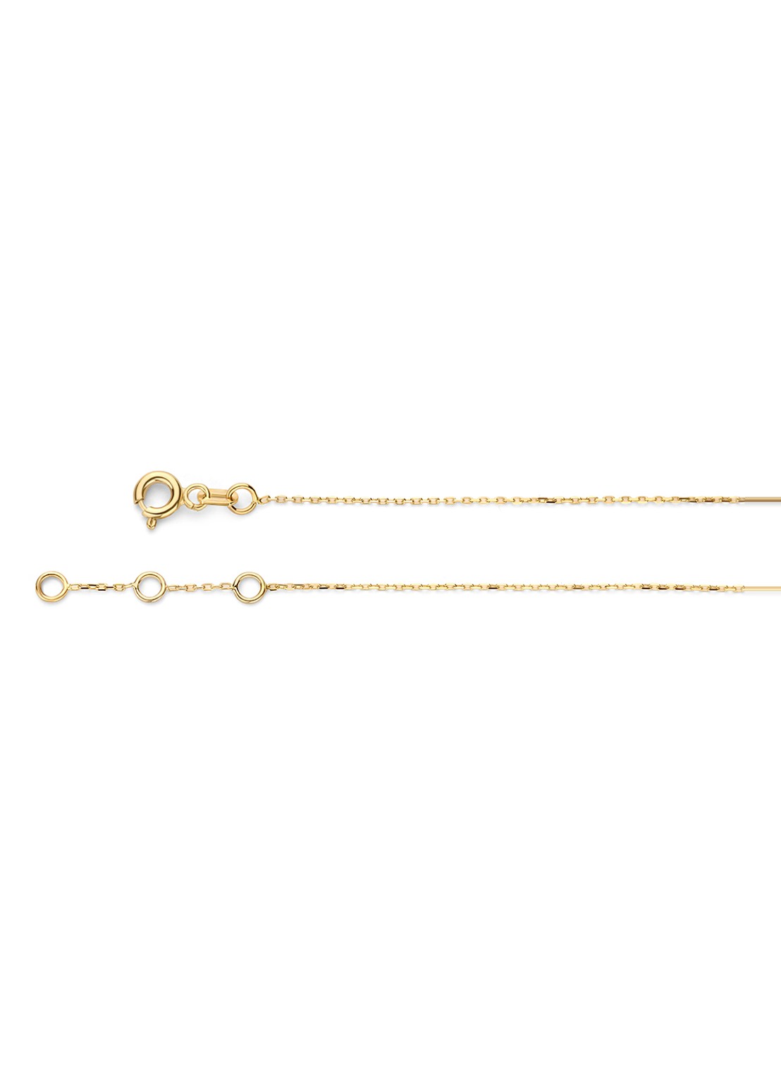 Jackie 14K Gold Dotted schakelarmband van 14 karaat geelgoud - detail geelgoud