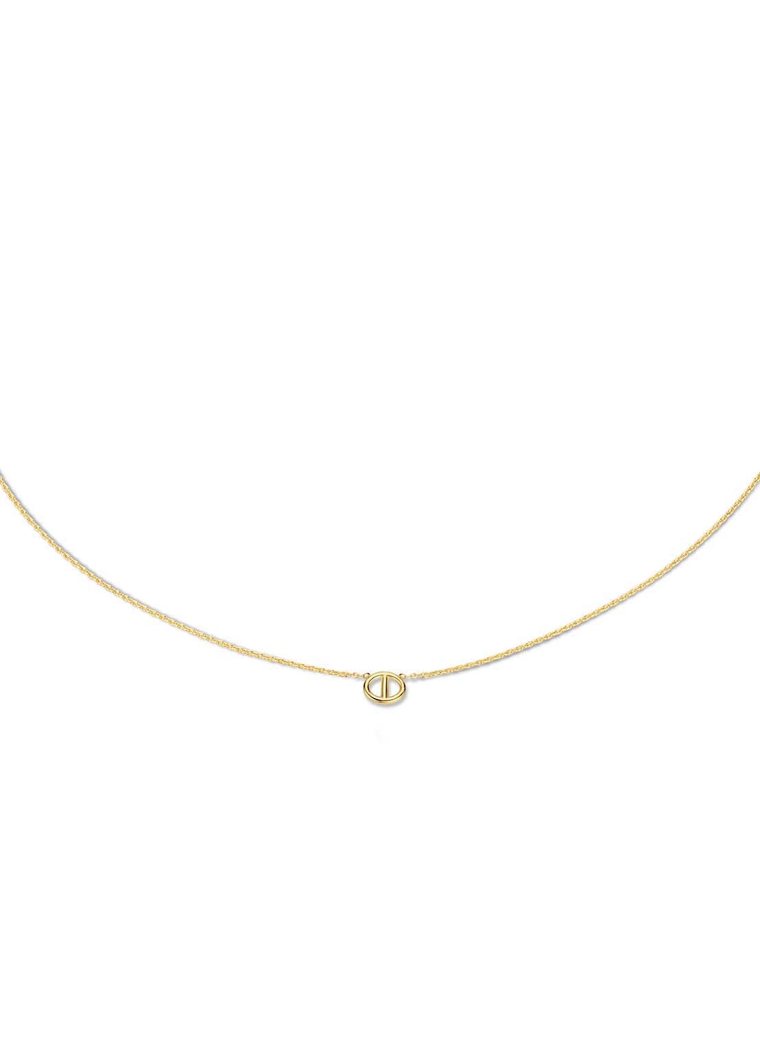 Jackie 14K Gold Marine schakelketting van 14 karaat geelgoud - voorkant 5 geelgoud