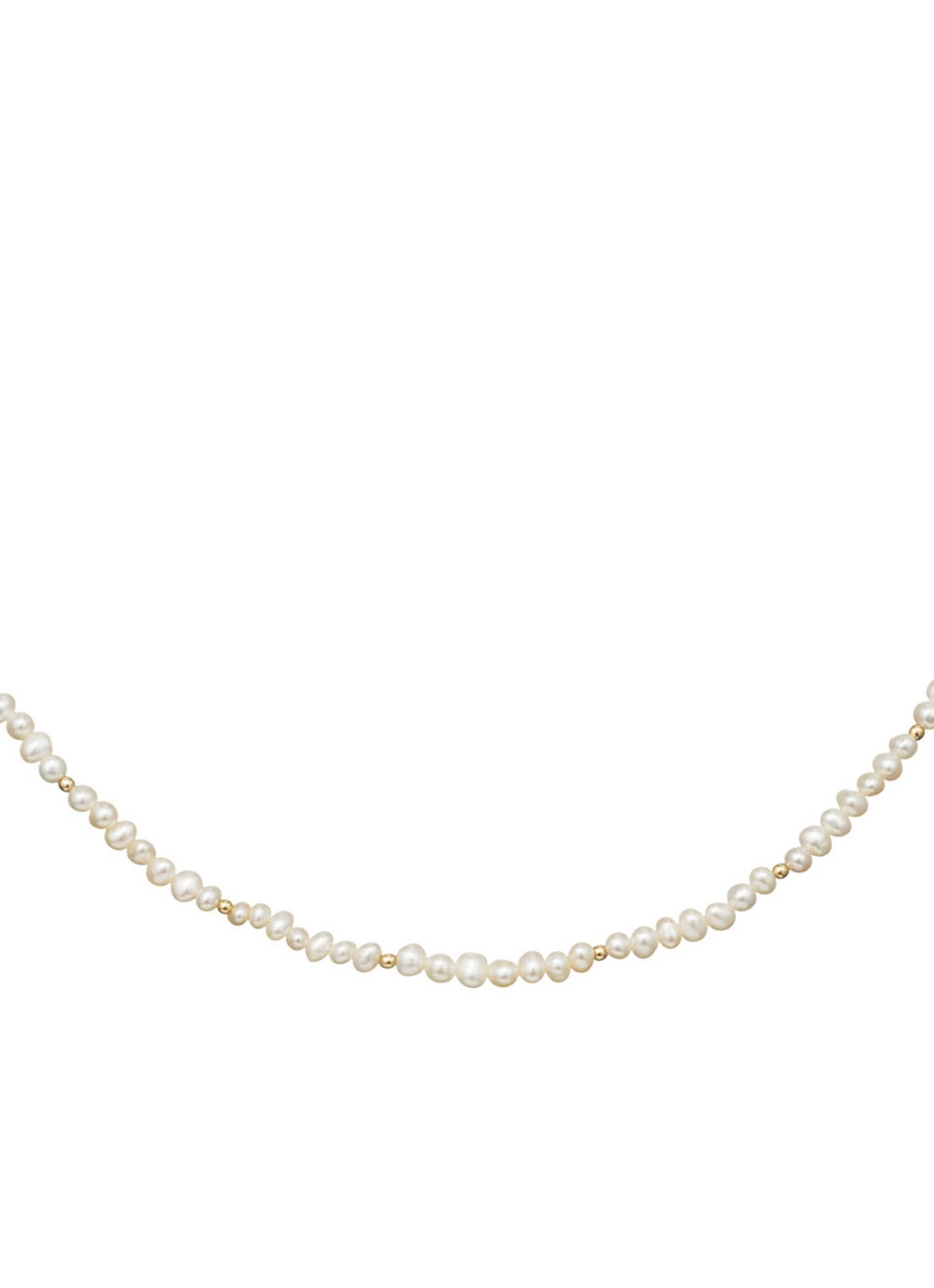 Jackie 14K Gold Pearl Potion parelketting van 14 karaat geelgoud - detail 3 parelmoer