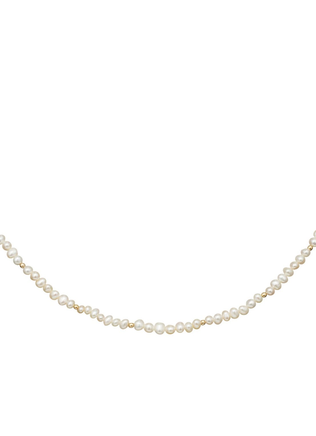 Jackie 14K Gold Pearl Potion parelketting van 14 karaat geelgoud - detail 3 parelmoer