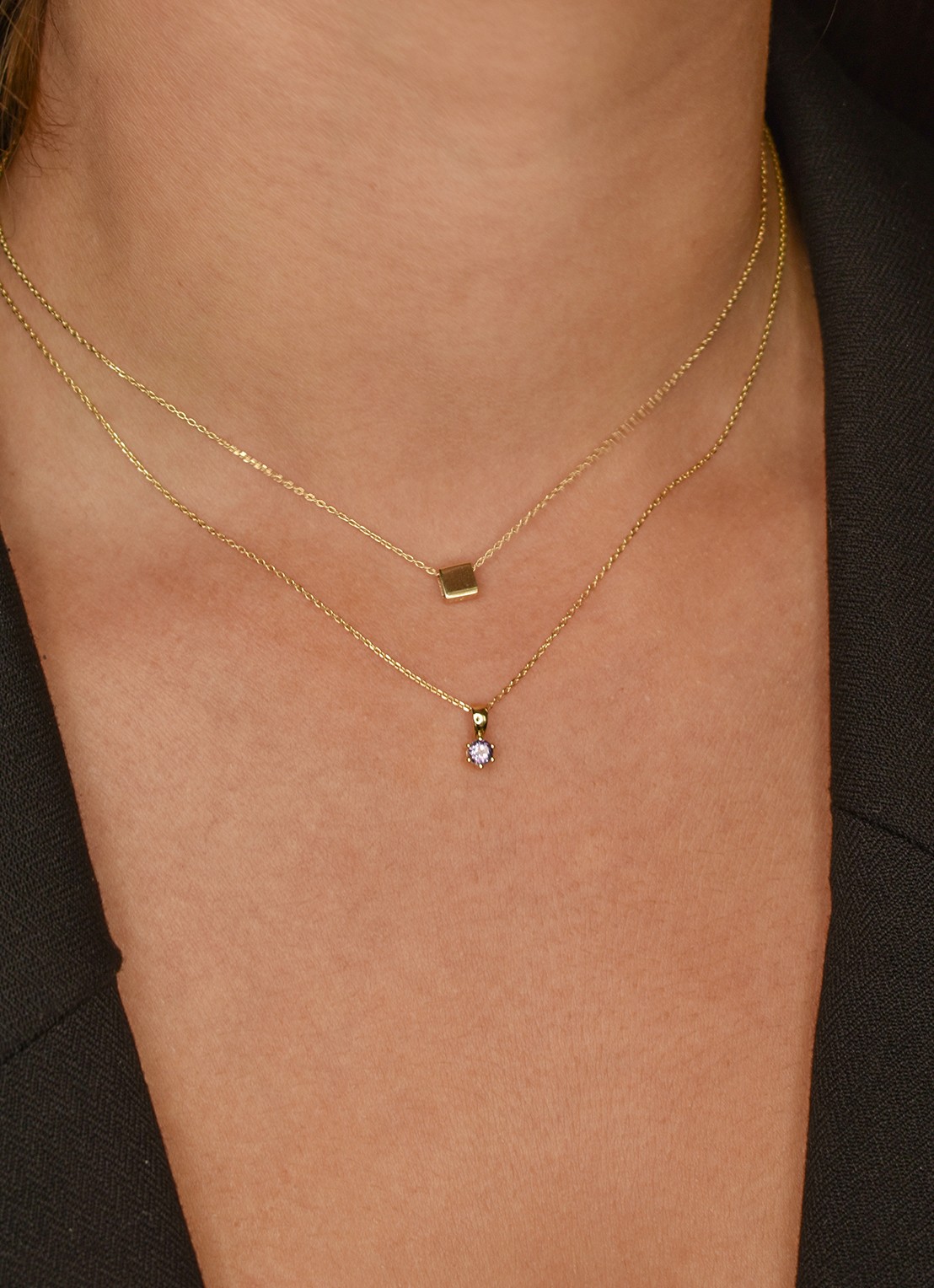 Jackie 14K Gold Schakelketting van 14 karaat geelgoud - detail 3 geelgoud