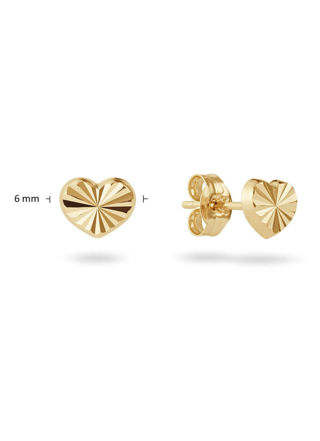 Jackie 14K Gold Stellenbosch oorstekers van 14 karaat geelgoud - detail 2 goud