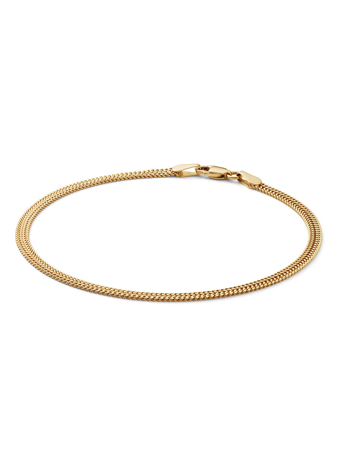 Jackie 14K Gold Table Mountain armband van 14 karaat geelgoud - voorkant goud