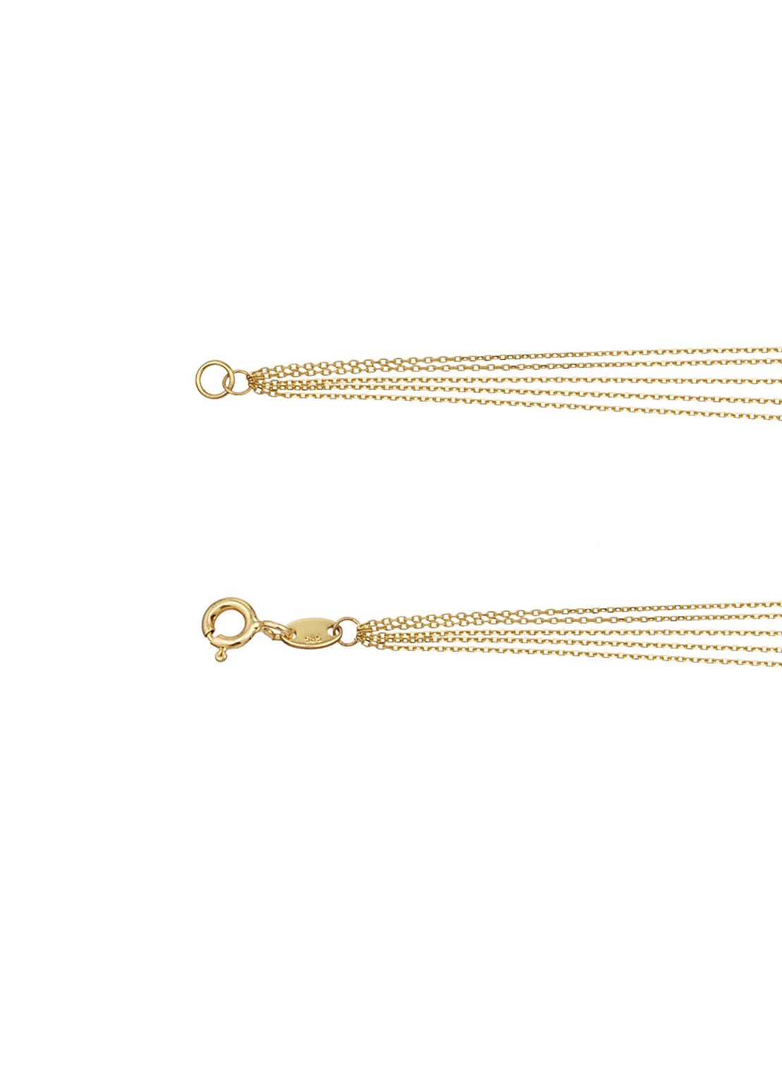 Jackie 14K Gold Waterfall armband van 14 karaat geelgoud - detail goud