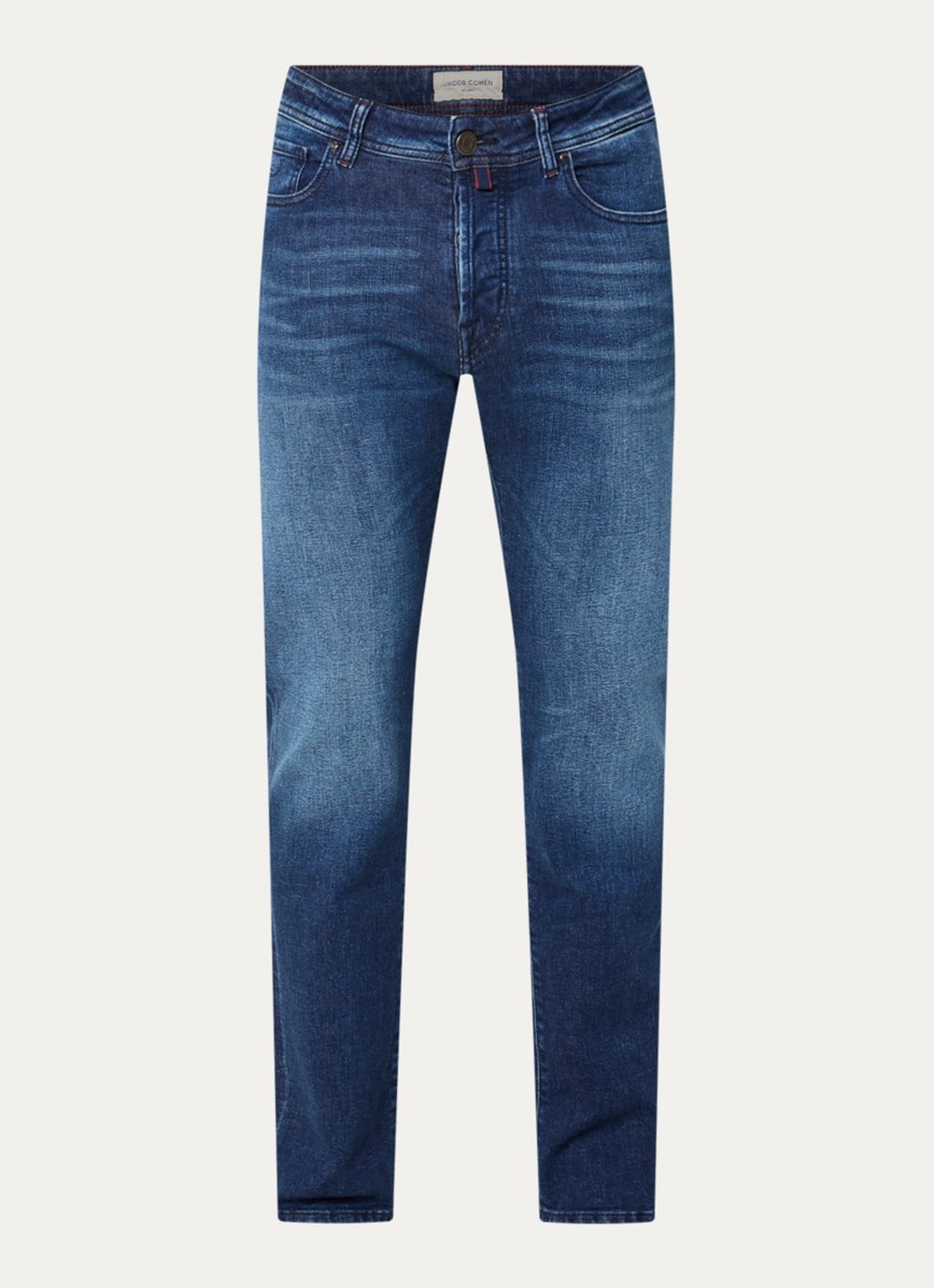 Jacob Cohën Bard slim fit jeans met donkere wassing - voorkant 4 indigo