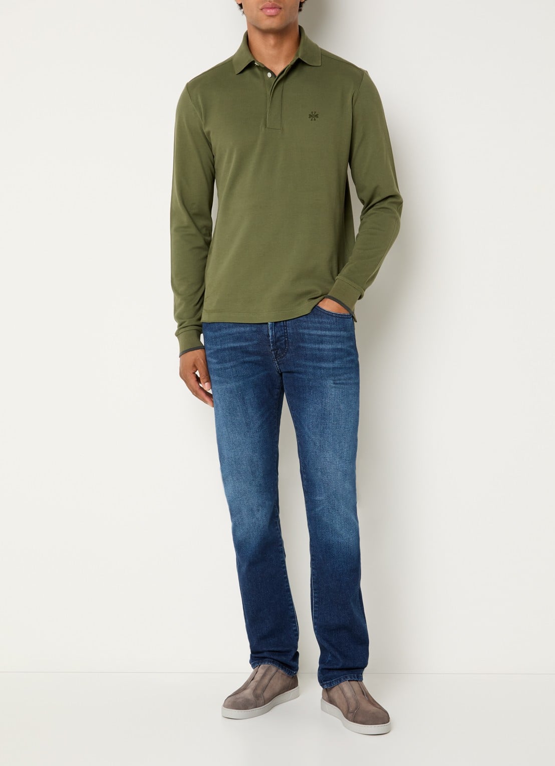 Jacob Cohën Bard slim fit jeans met donkere wassing - voorkant 5 indigo
